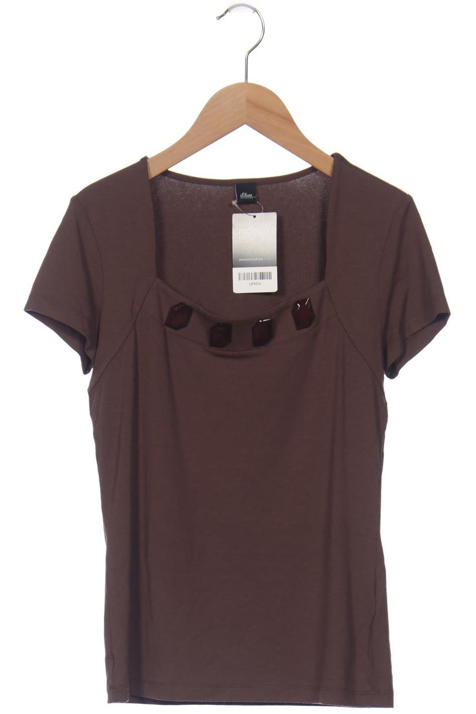 

s.Oliver Selection Damen T-Shirt, braun