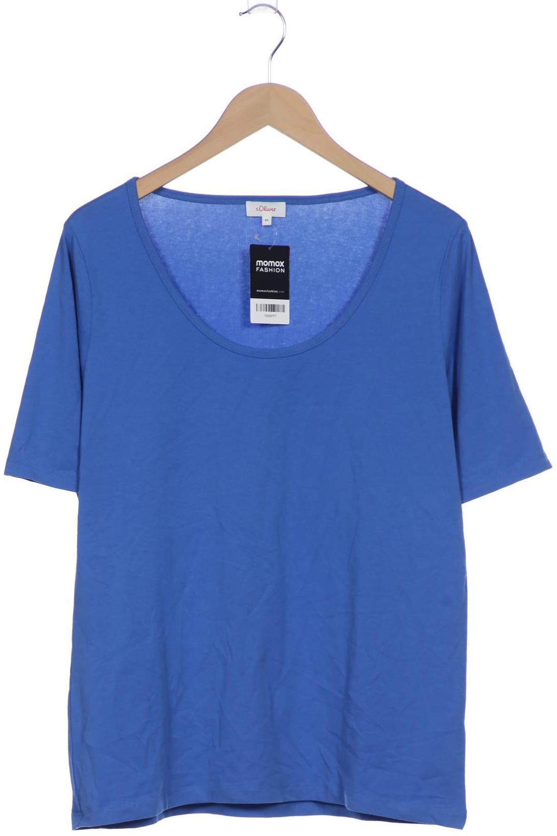 

s.Oliver Selection Damen T-Shirt, blau, Gr. 44