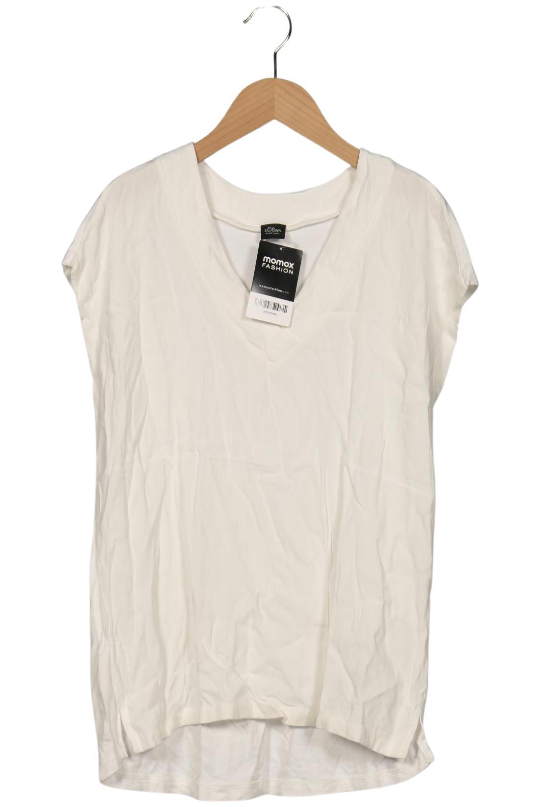 

s.Oliver Selection Damen T-Shirt, cremeweiß, Gr. 40