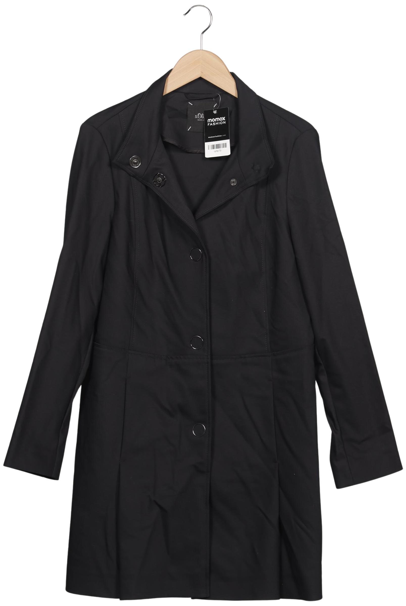 

s.Oliver Selection Damen Mantel, schwarz, Gr. 40