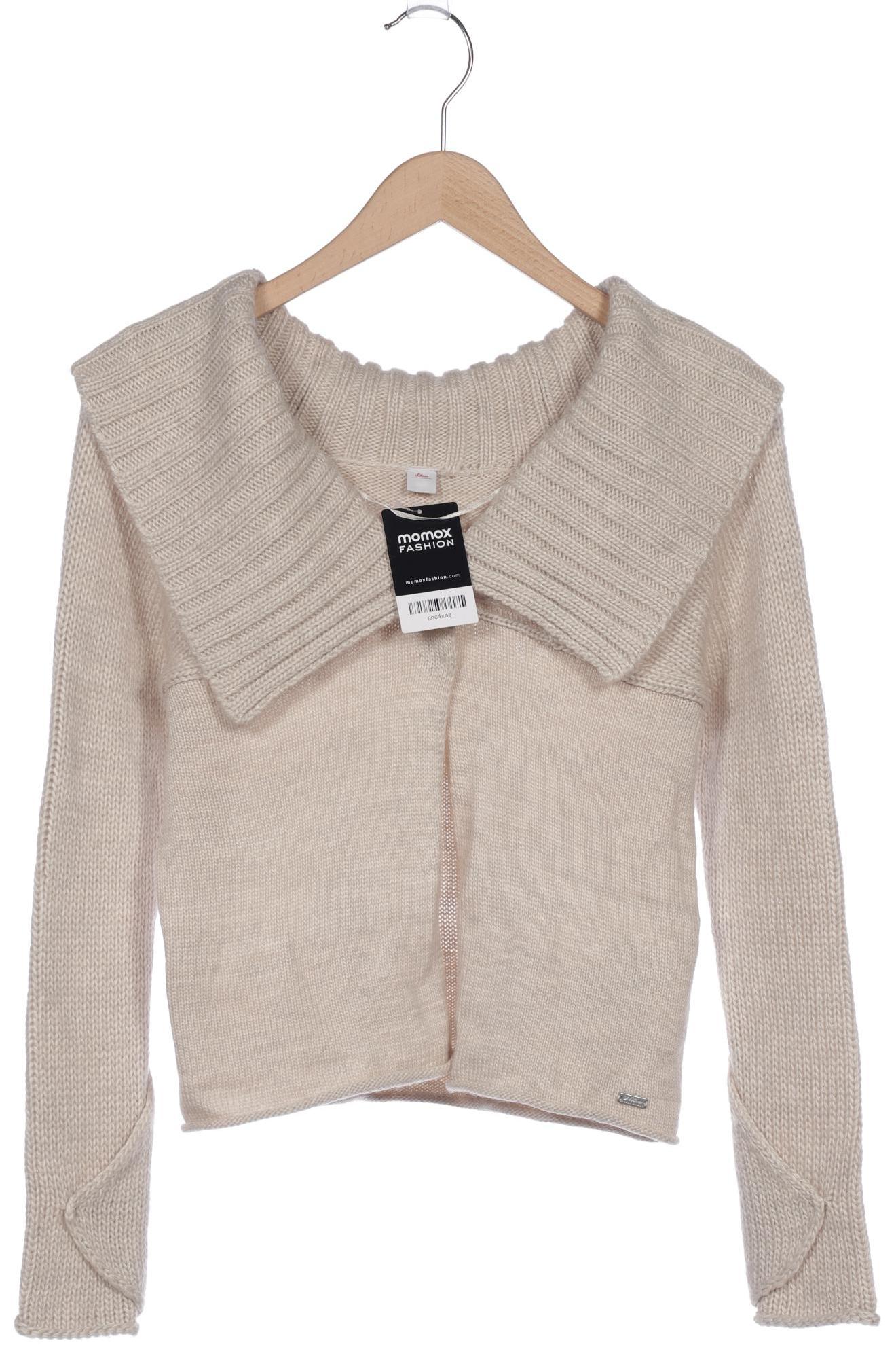 

s.Oliver Selection Damen Strickjacke, beige, Gr. 34