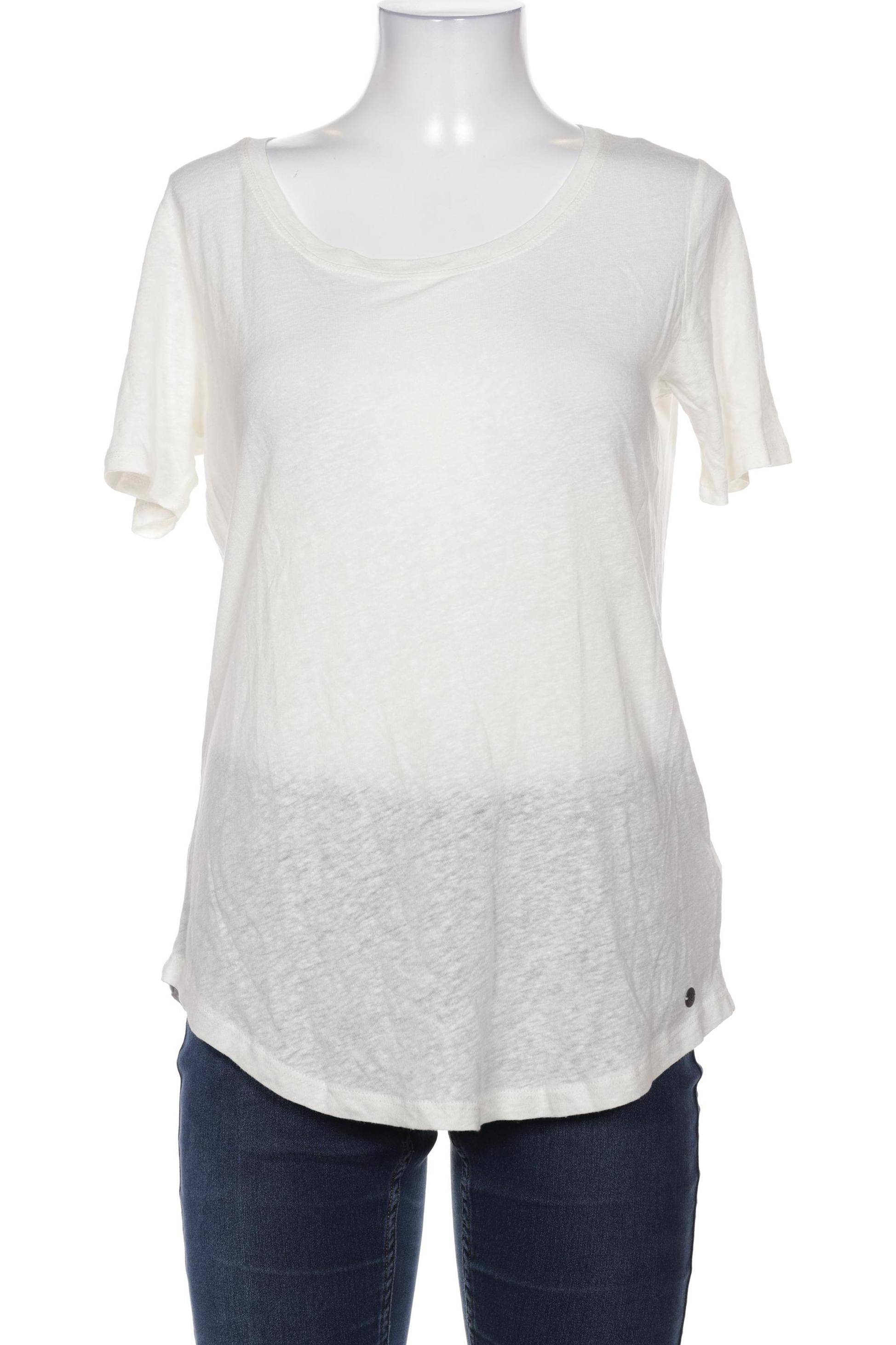 

s.Oliver Selection Damen T-Shirt, cremeweiß
