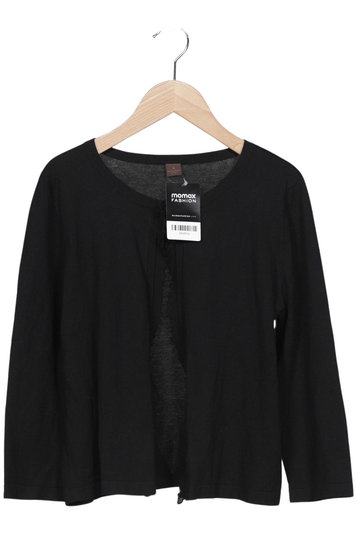 

s.Oliver Selection Damen Strickjacke, schwarz, Gr. 38