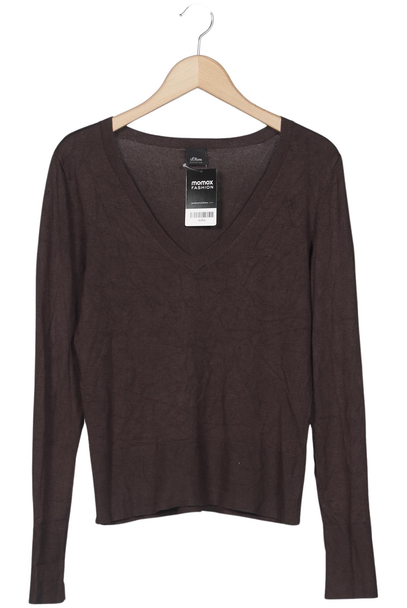 

s.Oliver Selection Damen Pullover, braun, Gr. 38