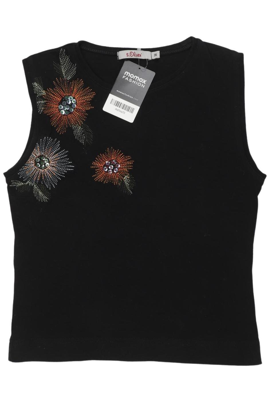 

s.Oliver Selection Damen Top, schwarz, Gr. 36