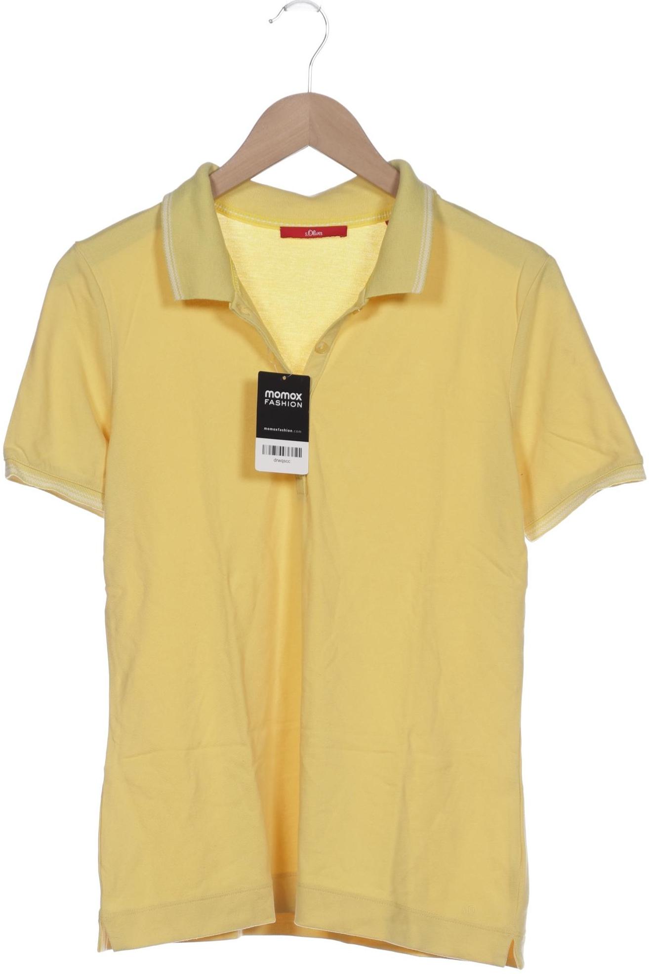 

s.Oliver Selection Damen Poloshirt, gelb, Gr. 36