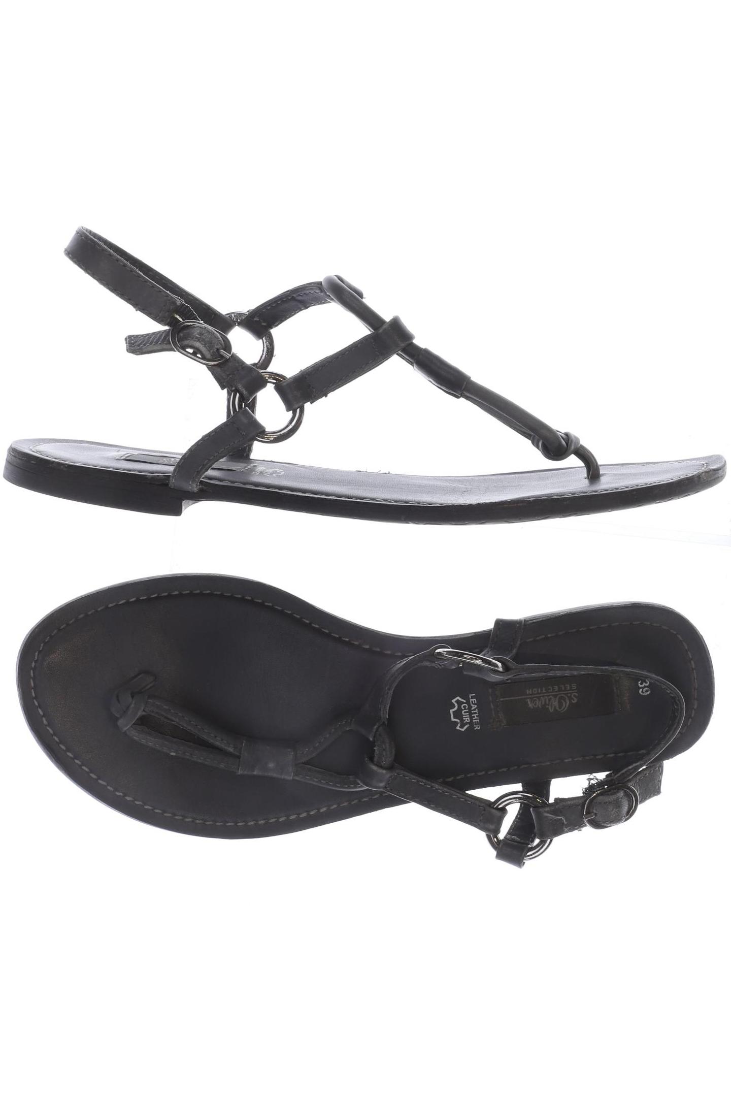 

s.Oliver Selection Damen Sandale, grau, Gr. 39