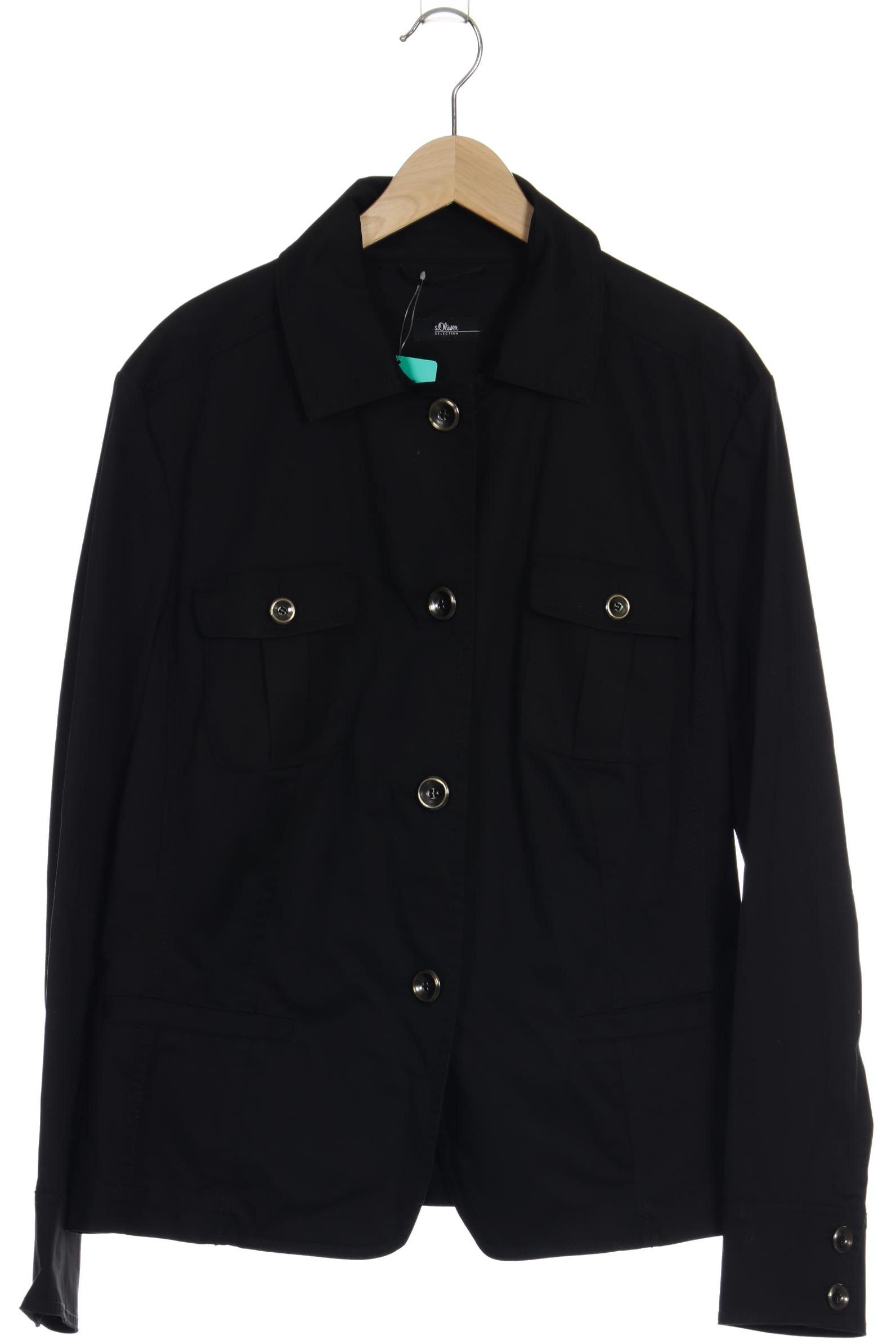 

s.Oliver Selection Damen Blazer, schwarz, Gr. 44