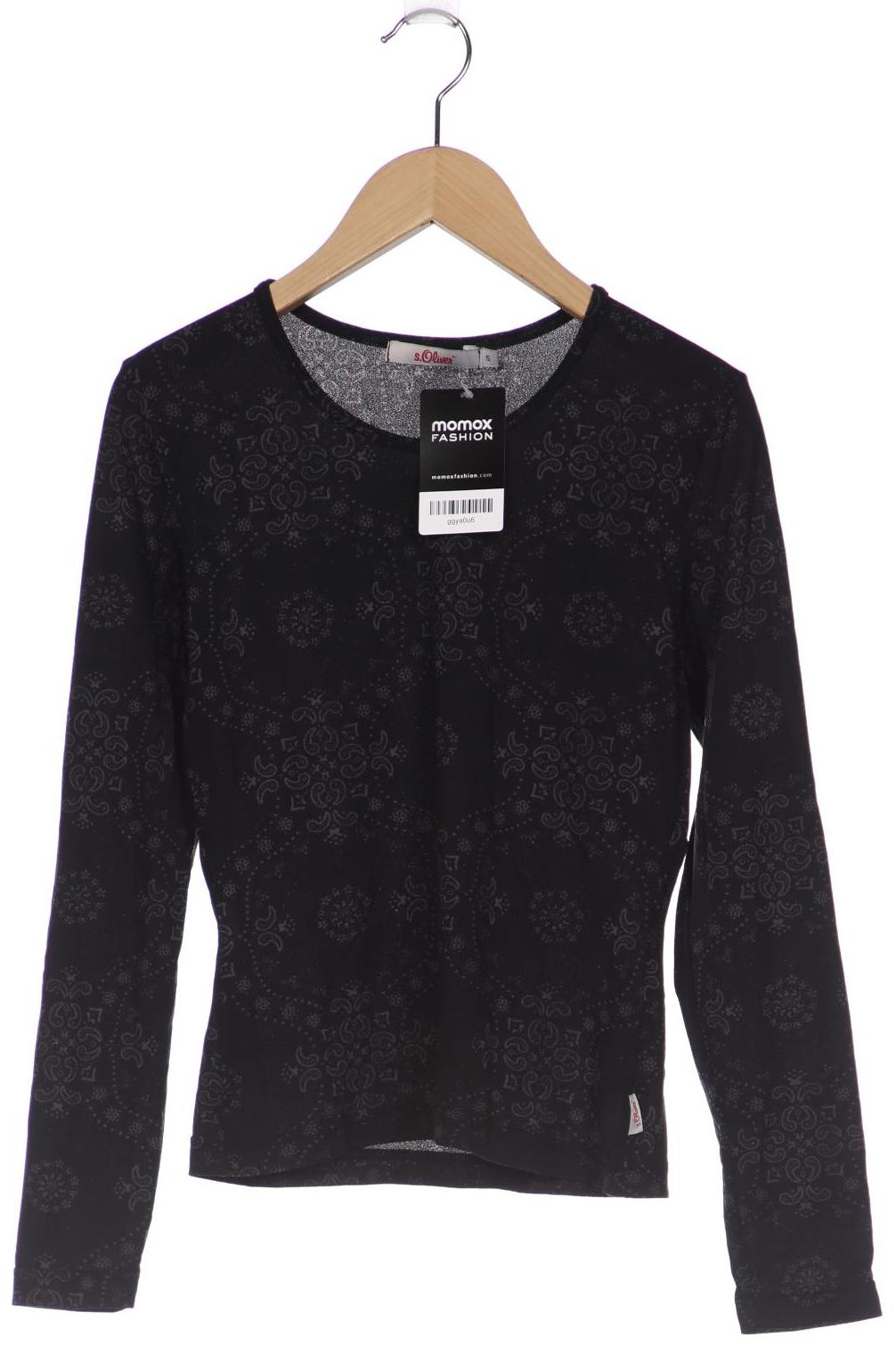 

s.Oliver Selection Damen Langarmshirt, grau, Gr. 36