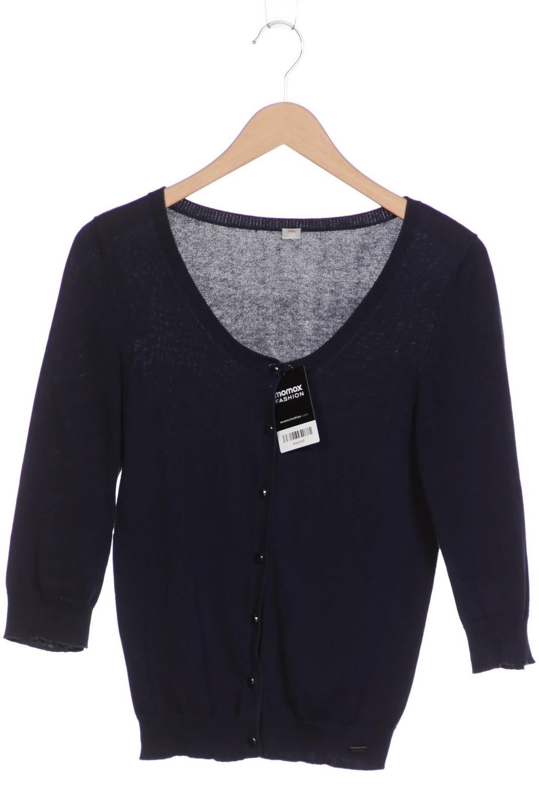 

s.Oliver Selection Damen Strickjacke, marineblau