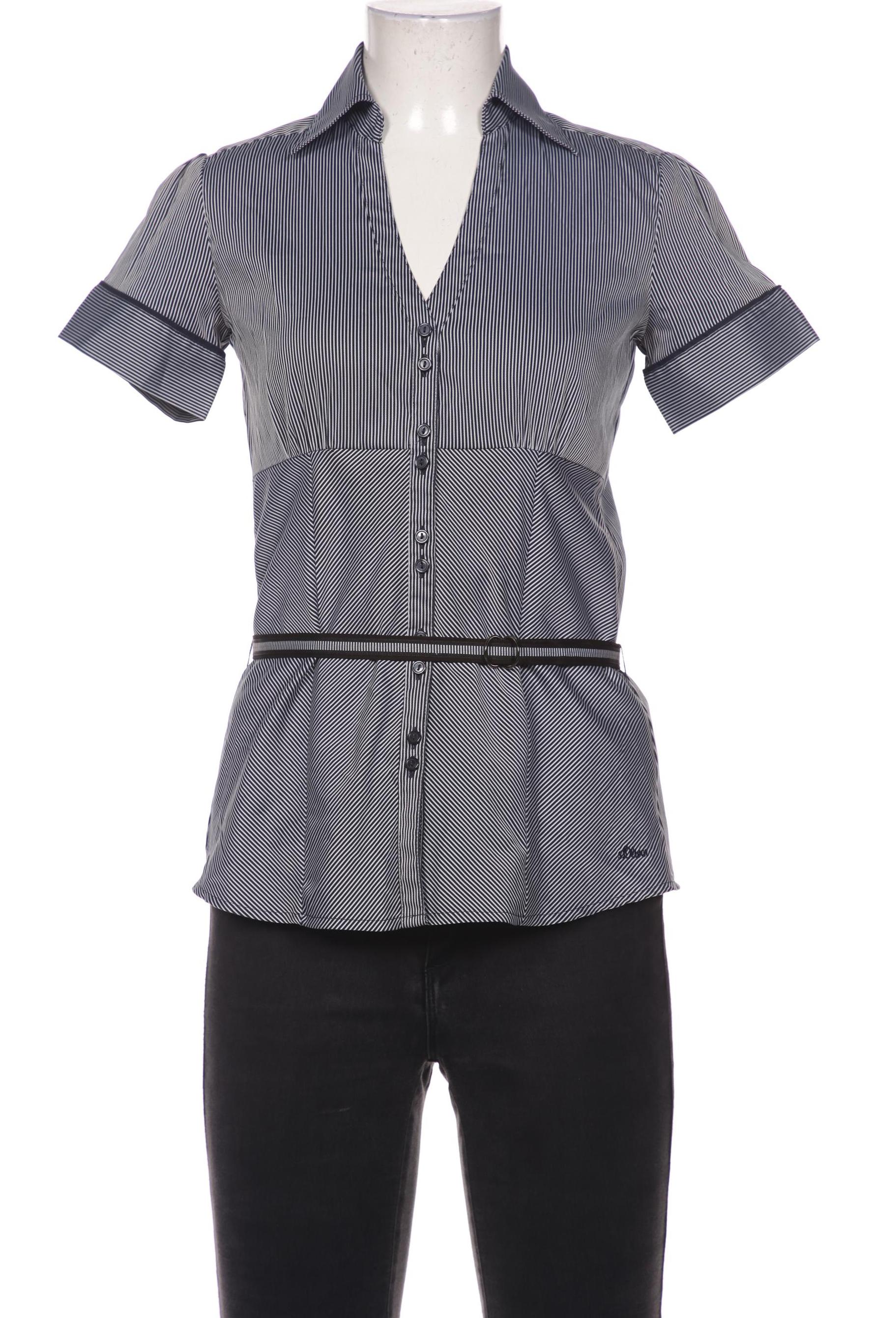 

s.Oliver Selection Damen Bluse, grau, Gr. 34