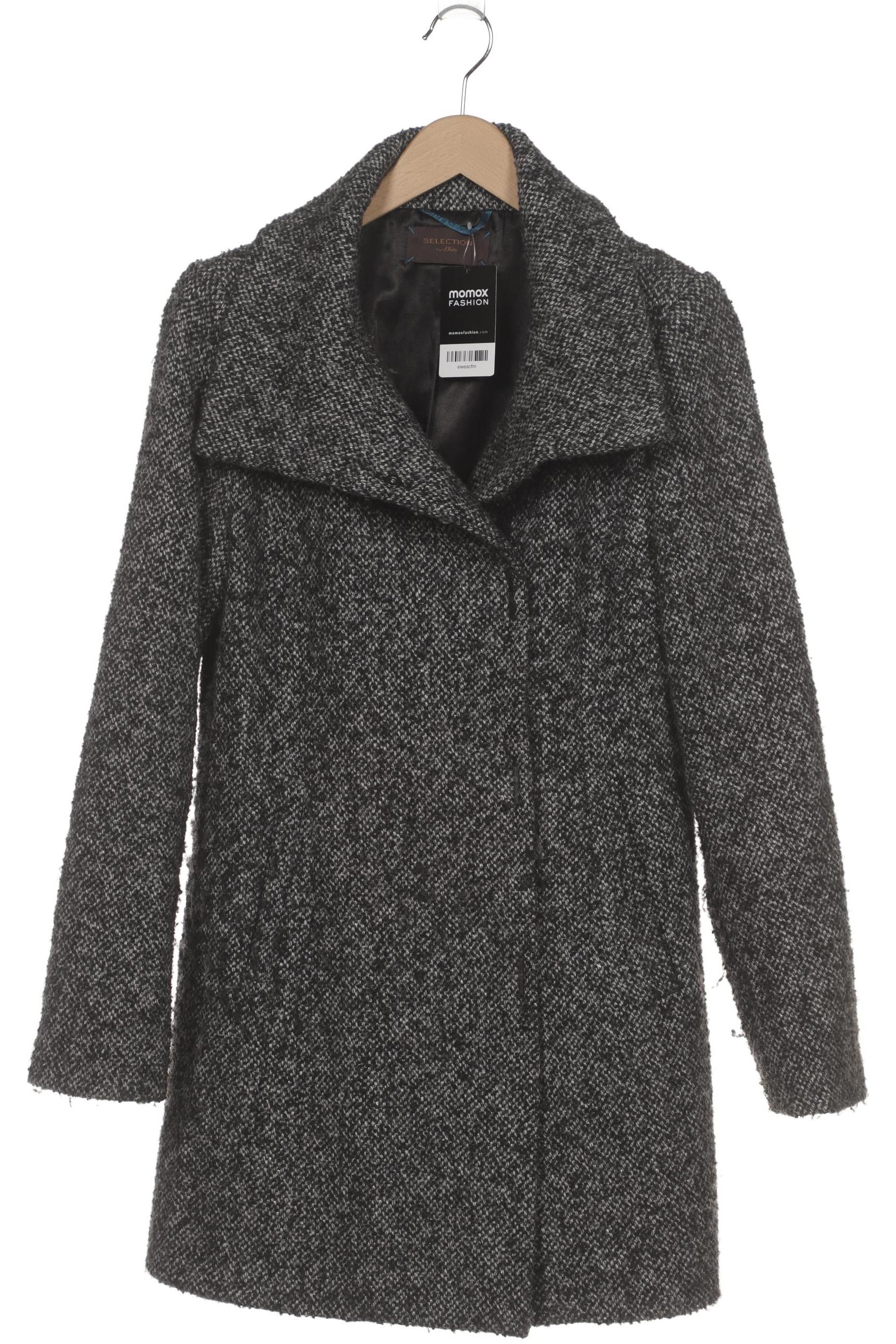 

s.Oliver Selection Damen Mantel, grau, Gr. 38