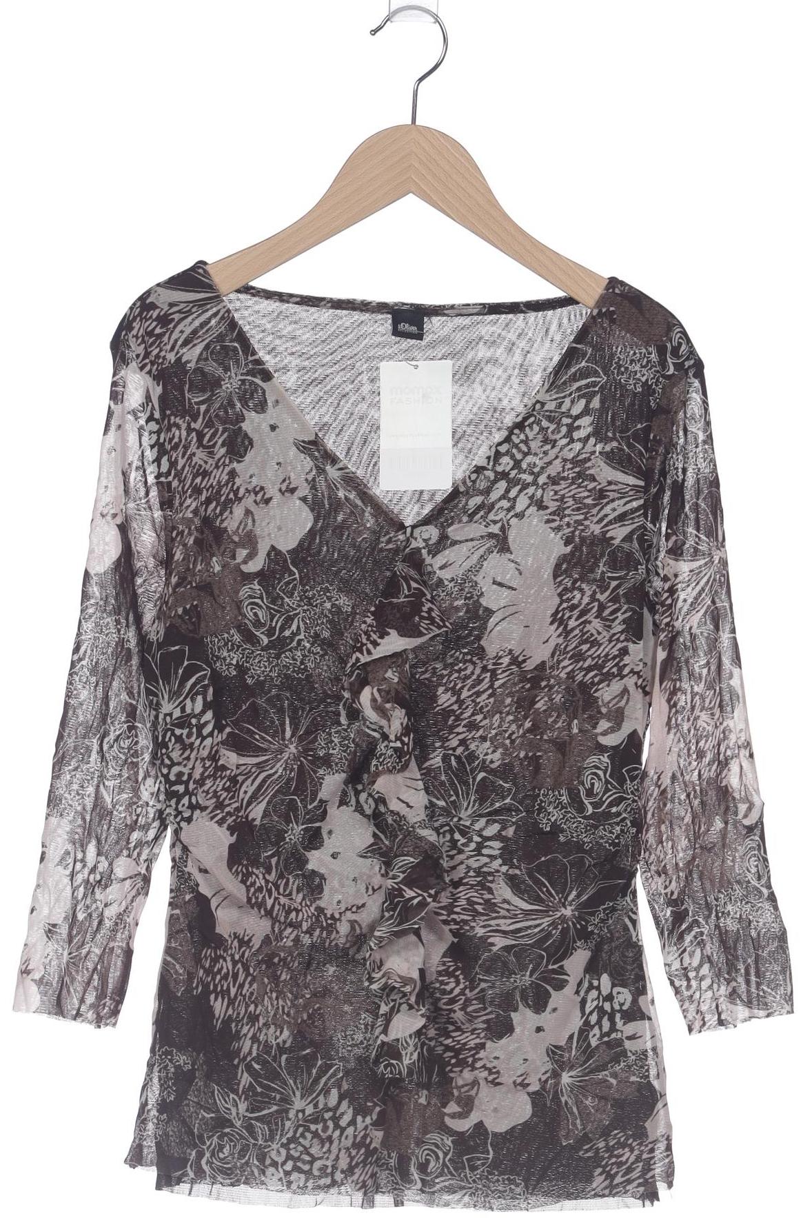 

s.Oliver Selection Damen Langarmshirt, braun, Gr. 40