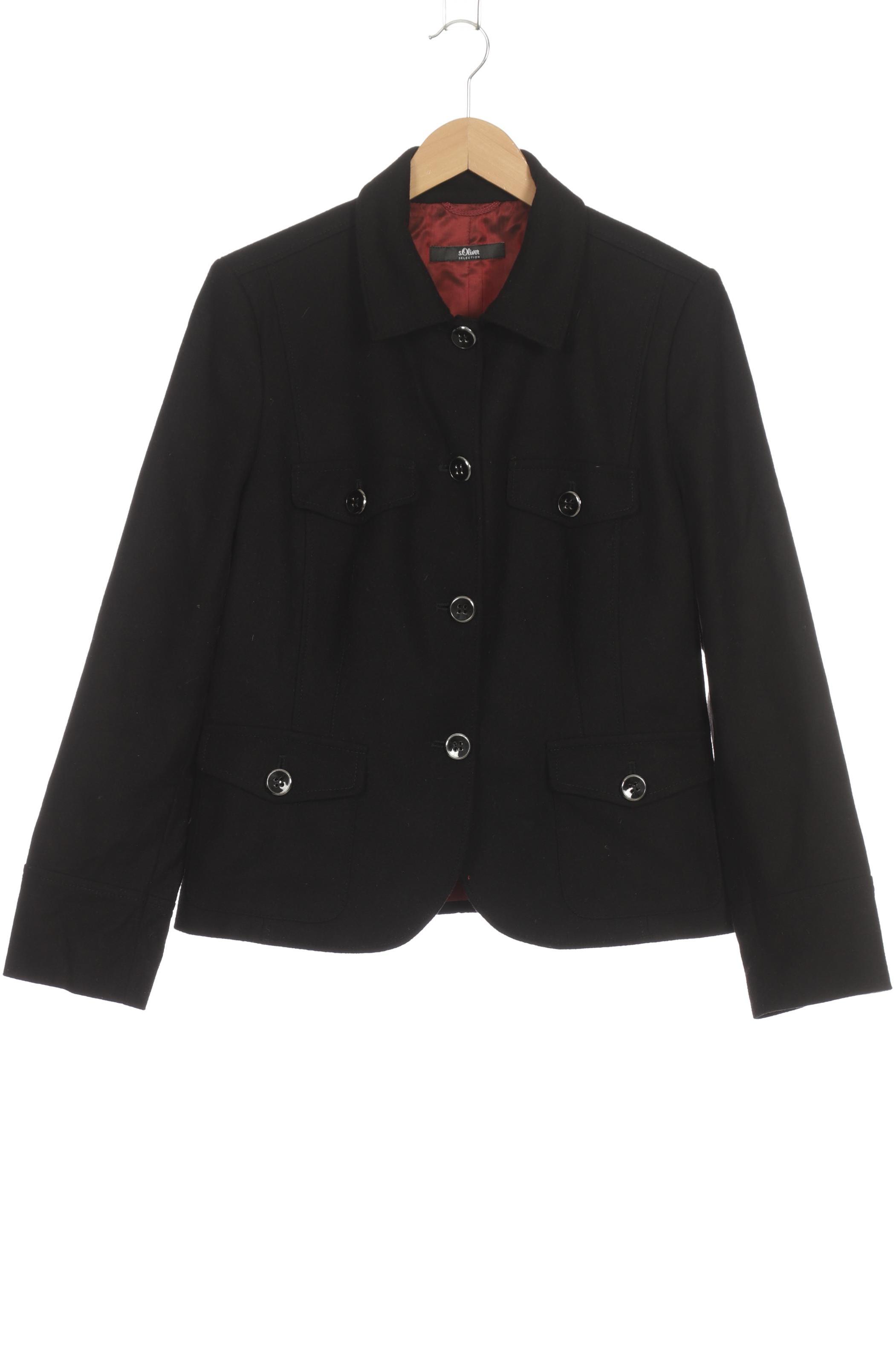 

s.Oliver Selection Damen Jacke, schwarz, Gr. 42