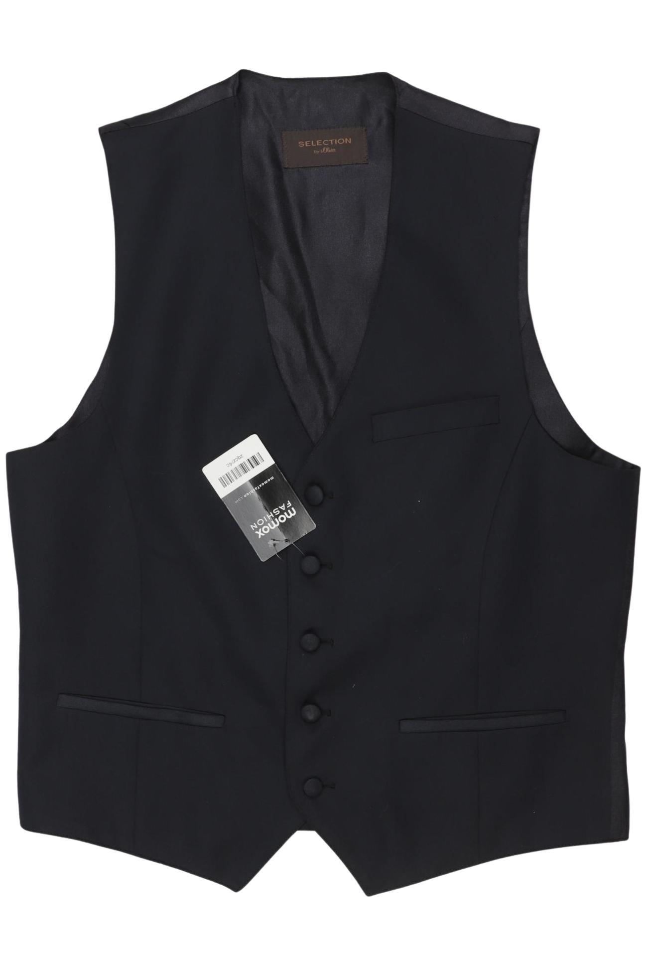 

s.Oliver Selection Herren Weste, marineblau, Gr. 48