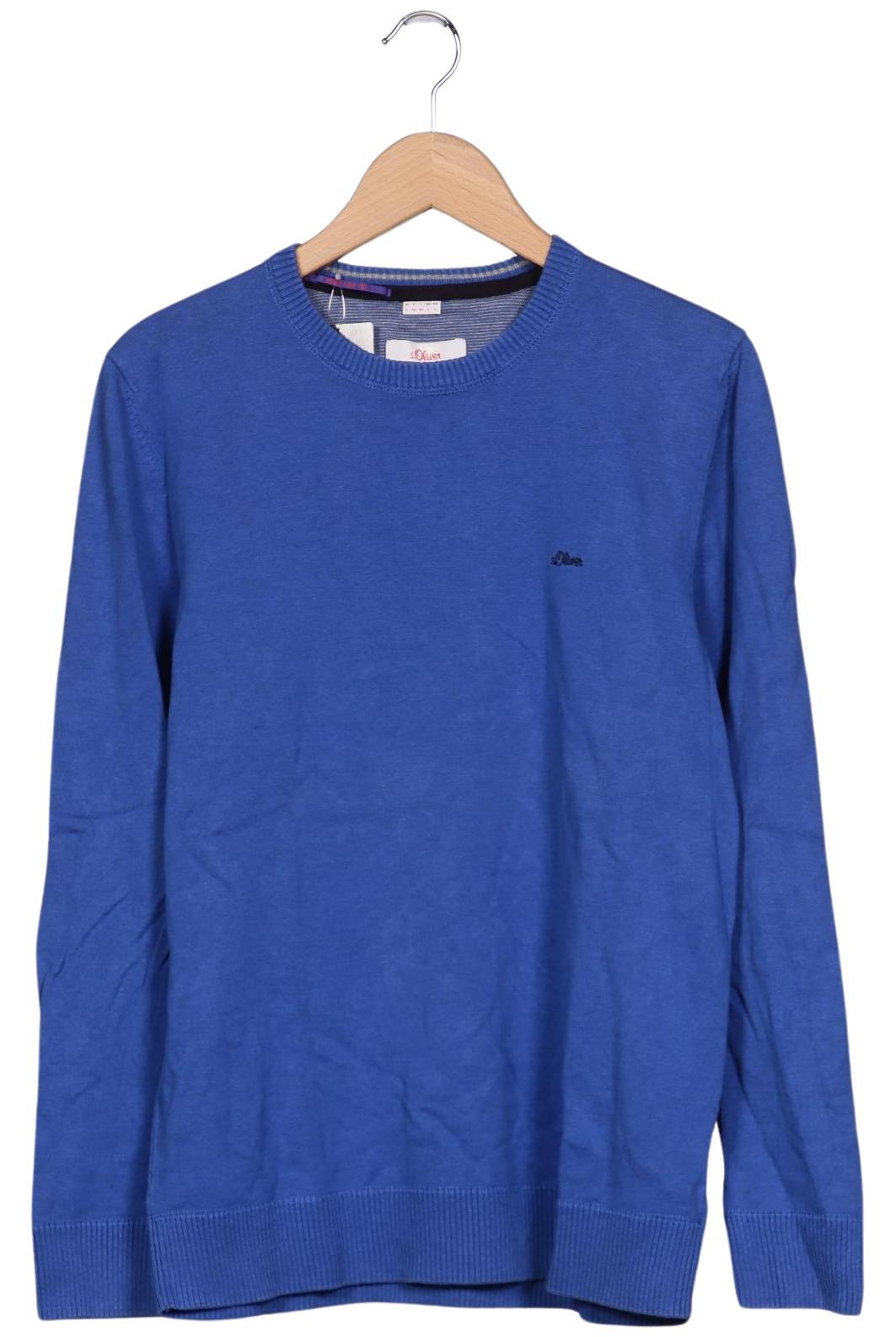 

s.Oliver Selection Herren Pullover, blau, Gr. 52