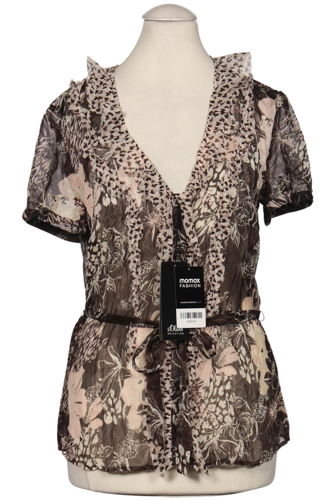 

s.Oliver Selection Damen Bluse, braun, Gr. 36