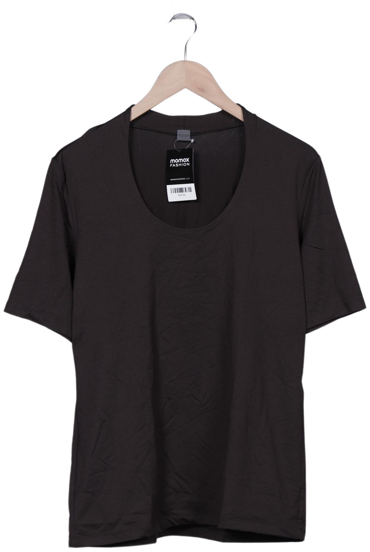 

s.Oliver Selection Damen T-Shirt, braun, Gr. 46