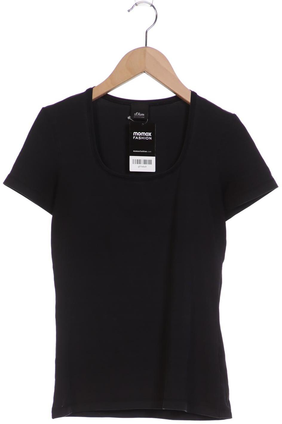 

s.Oliver Selection Damen T-Shirt, schwarz