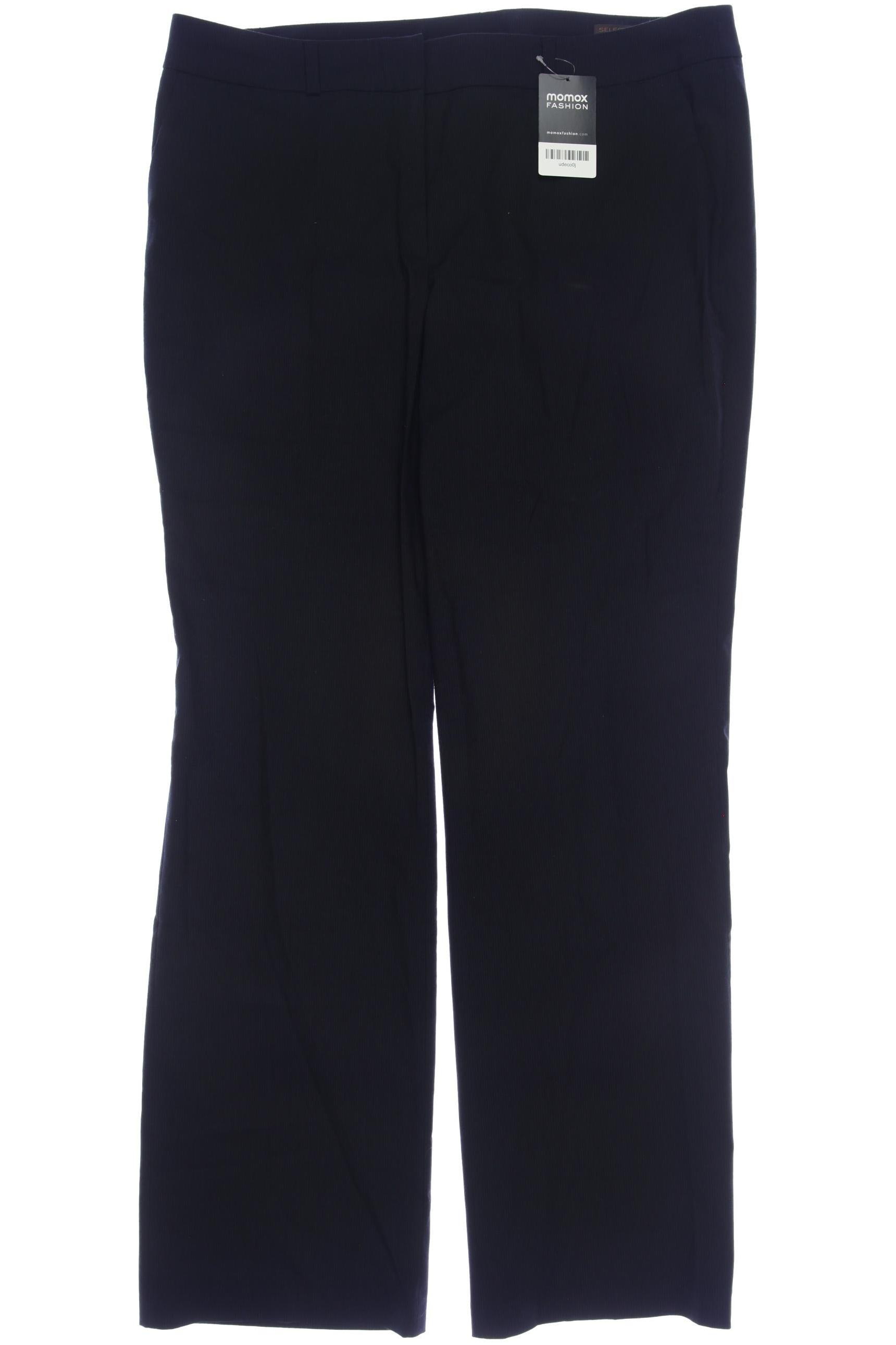 Thumbnail - s.Oliver Selection Damen Stoffhose, marineblau, Gr. 44