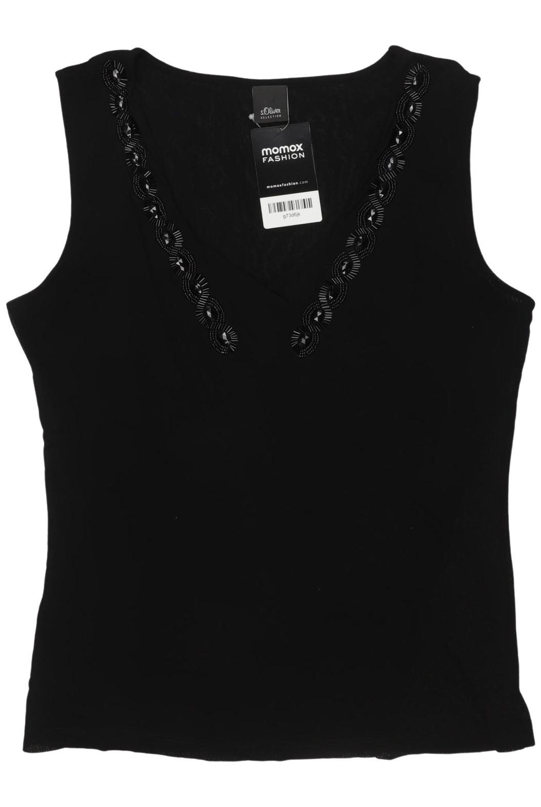 

s.Oliver Selection Damen Top, schwarz, Gr. 40