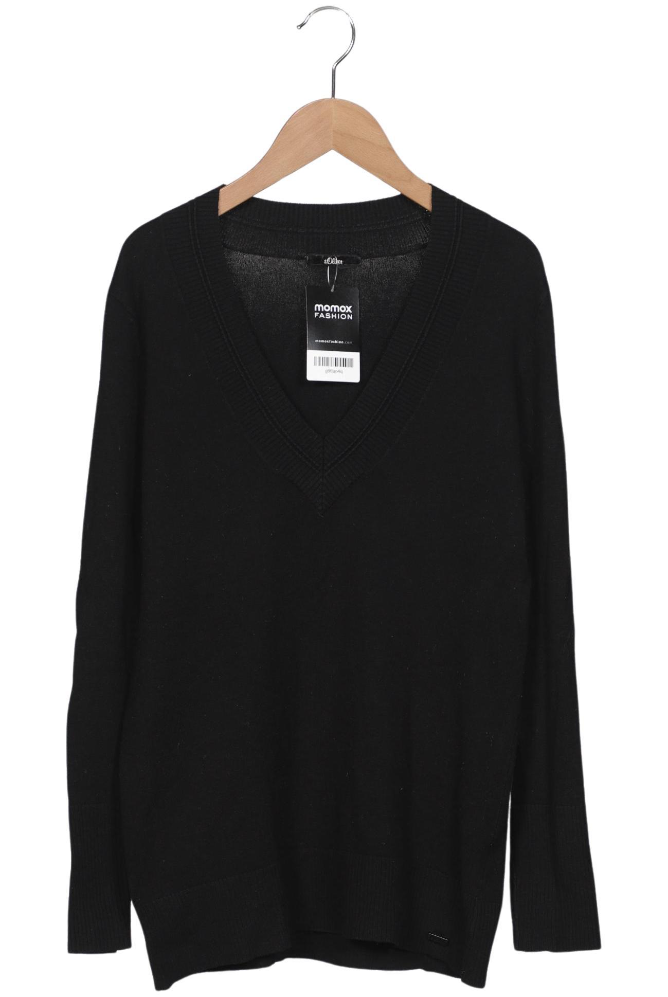 

s.Oliver Selection Damen Pullover, schwarz, Gr. 38