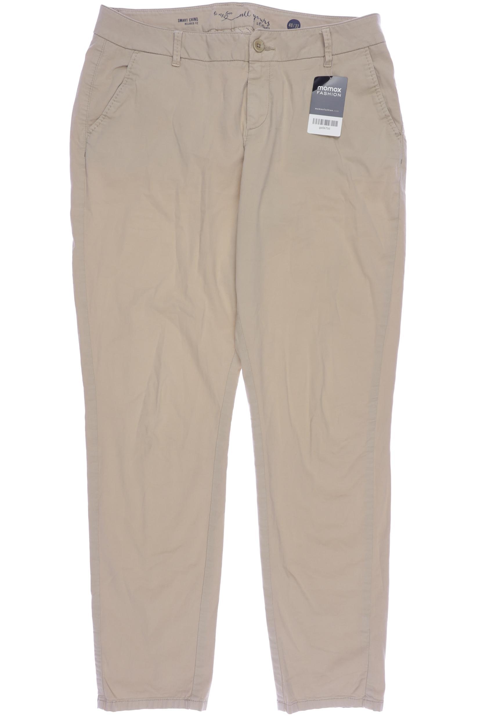 

s.Oliver Selection Damen Stoffhose, beige, Gr. 40