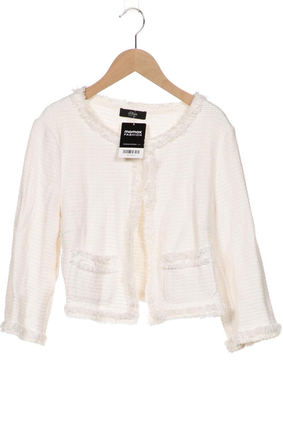 

s.Oliver Selection Damen Strickjacke, weiß