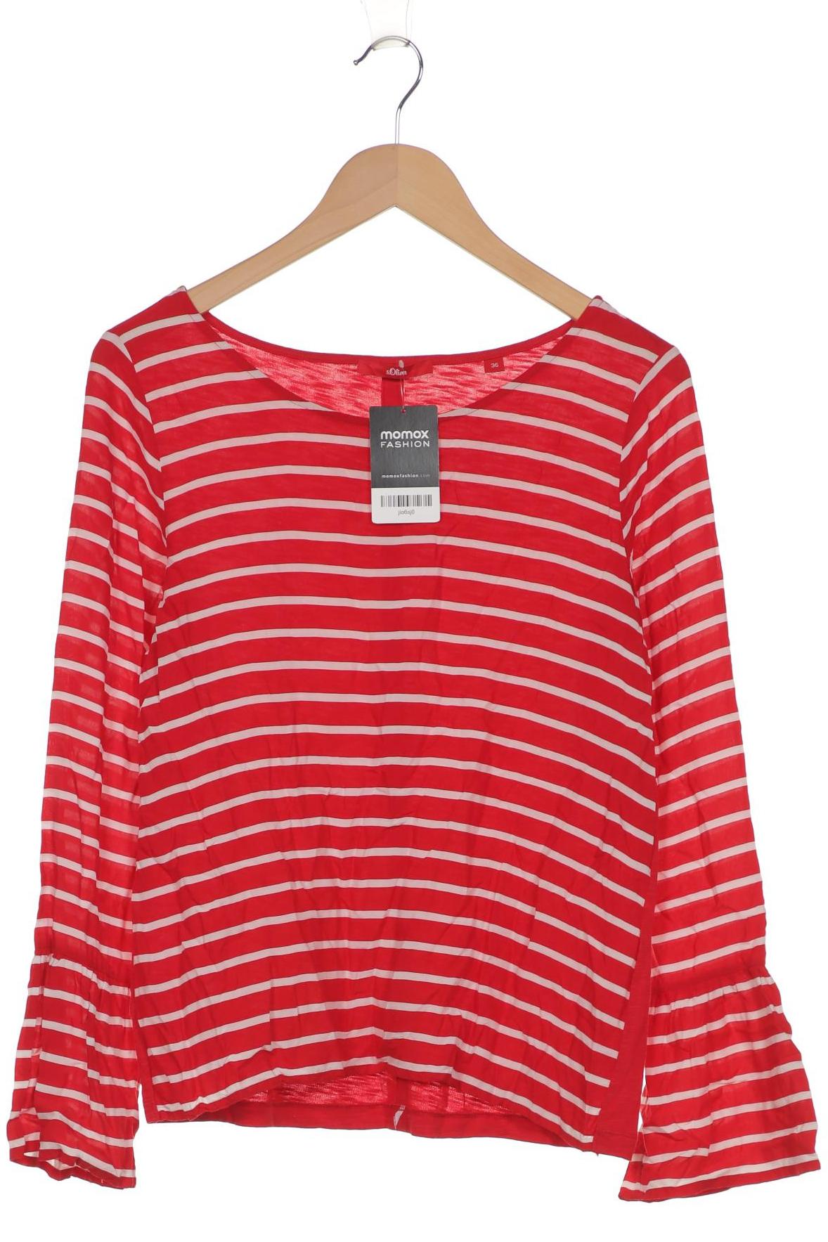 

s.Oliver Selection Damen Langarmshirt, rot, Gr. 36