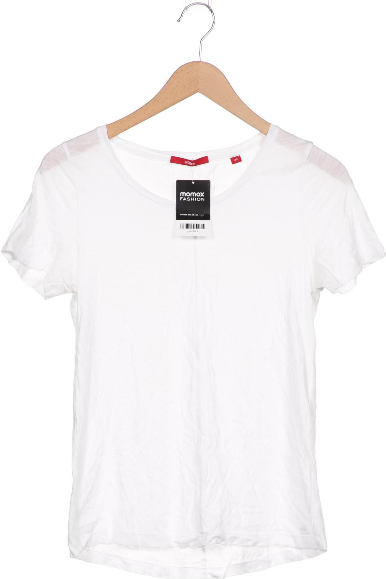 

s.Oliver Selection Damen T-Shirt, weiß, Gr. 36
