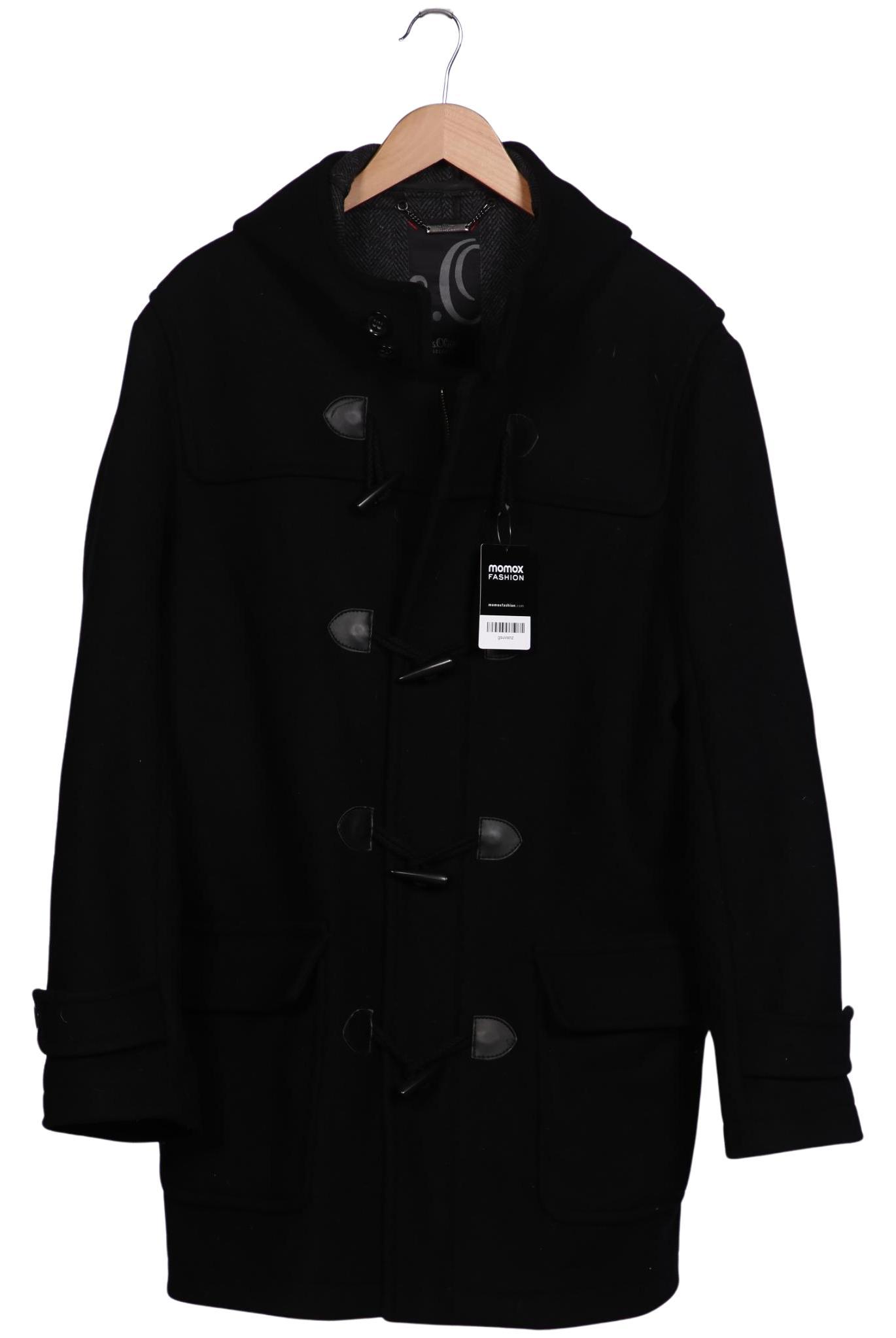 

s.Oliver Selection Herren Mantel, schwarz, Gr. 50