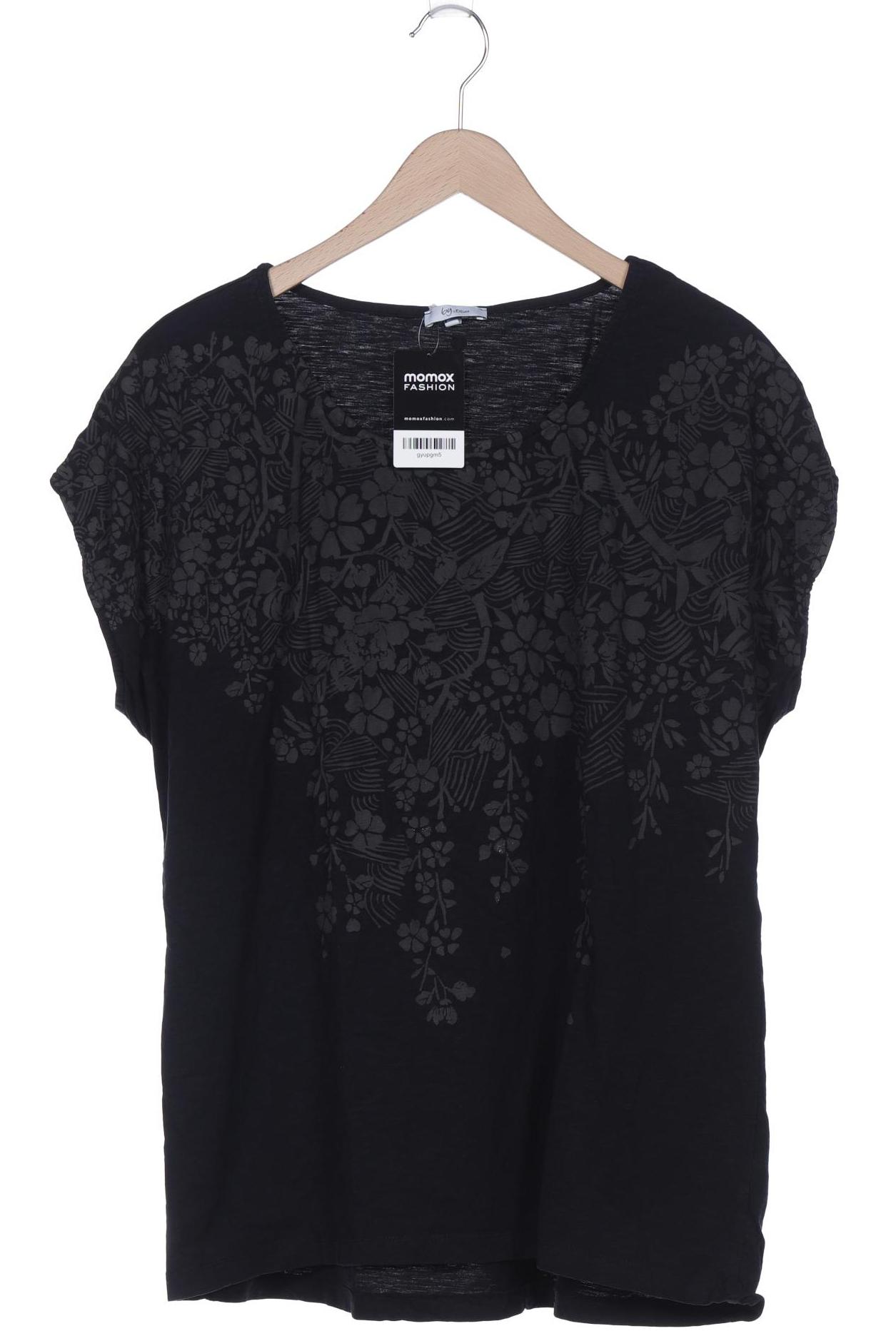 

s.Oliver Selection Damen T-Shirt, schwarz, Gr. 48