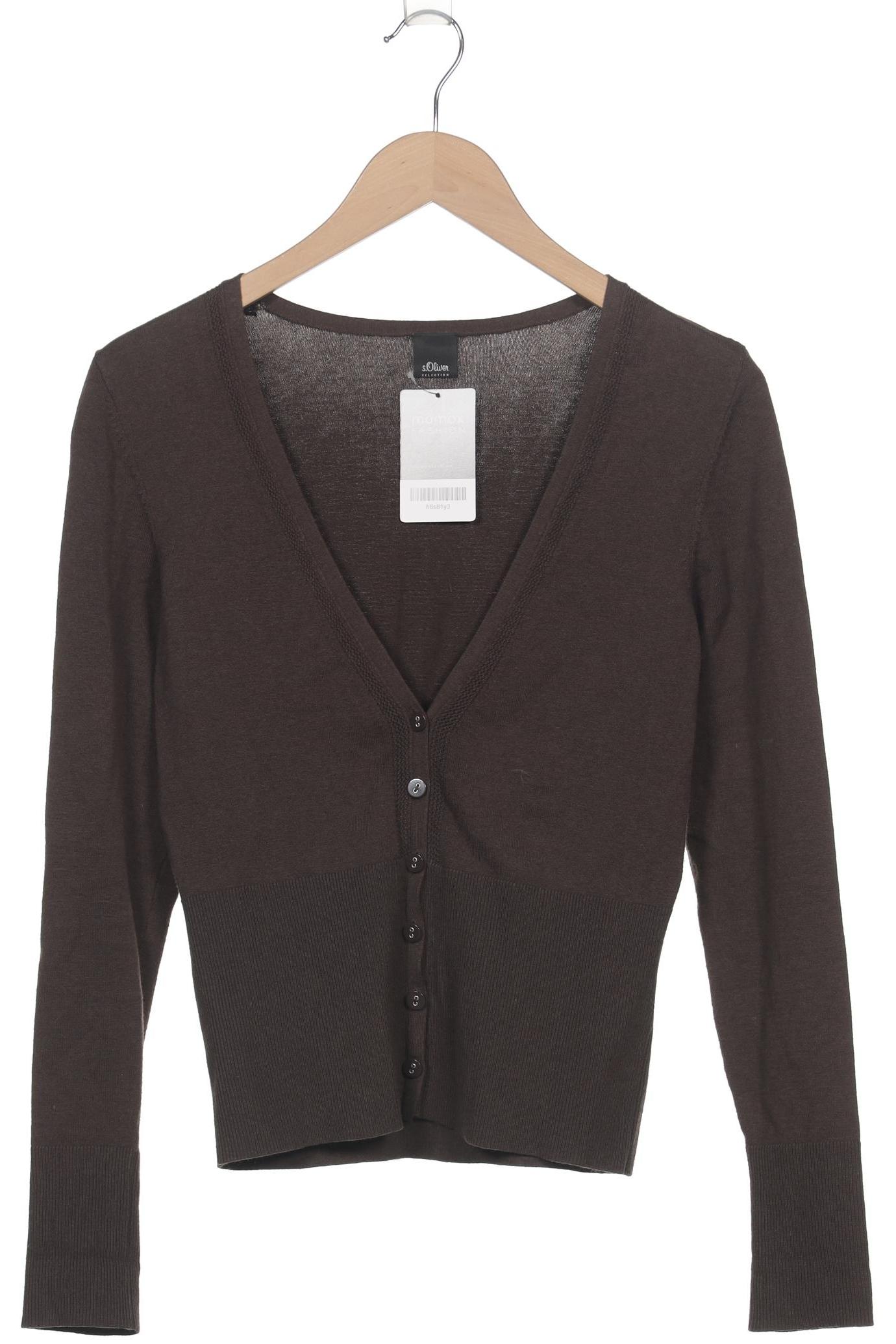 

s.Oliver Selection Damen Strickjacke, braun, Gr. 36