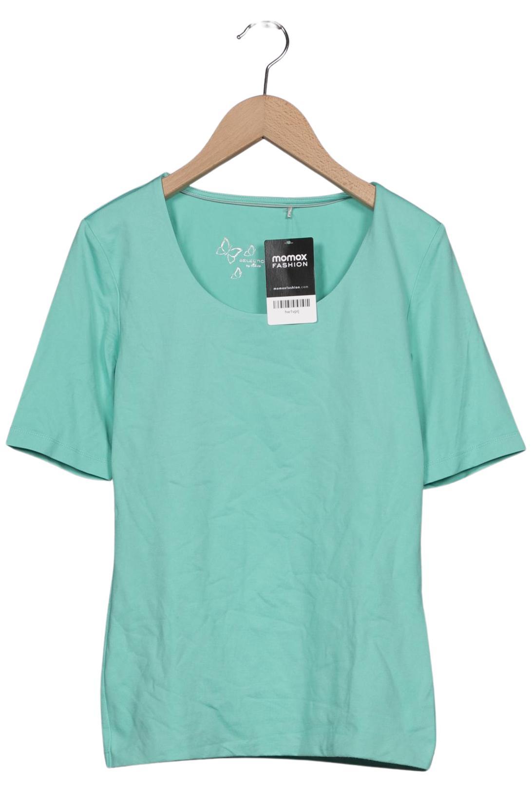 

s.Oliver Selection Damen T-Shirt, grün, Gr. 36