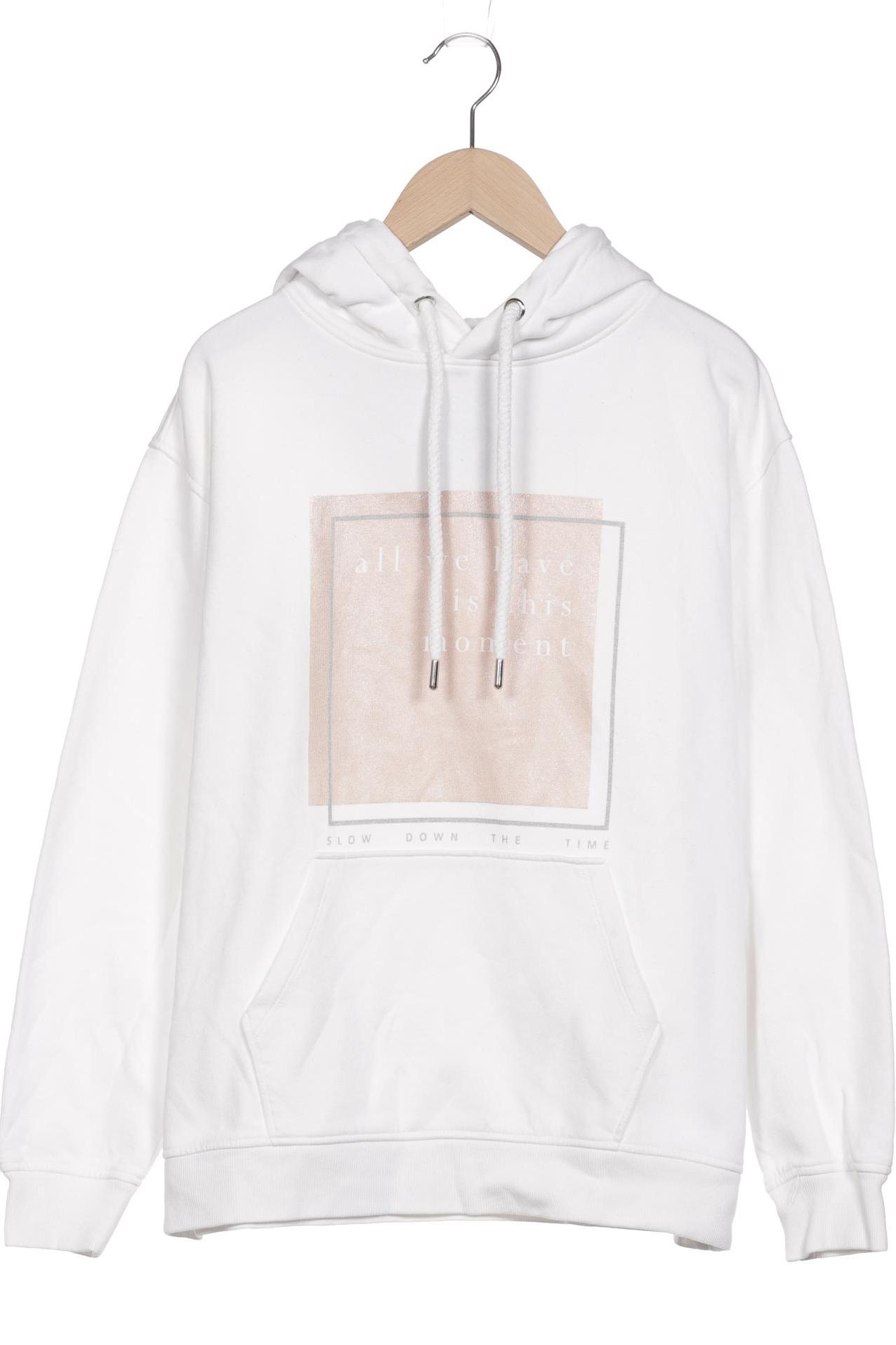 

s.Oliver Selection Damen Kapuzenpullover, weiß, Gr. 36