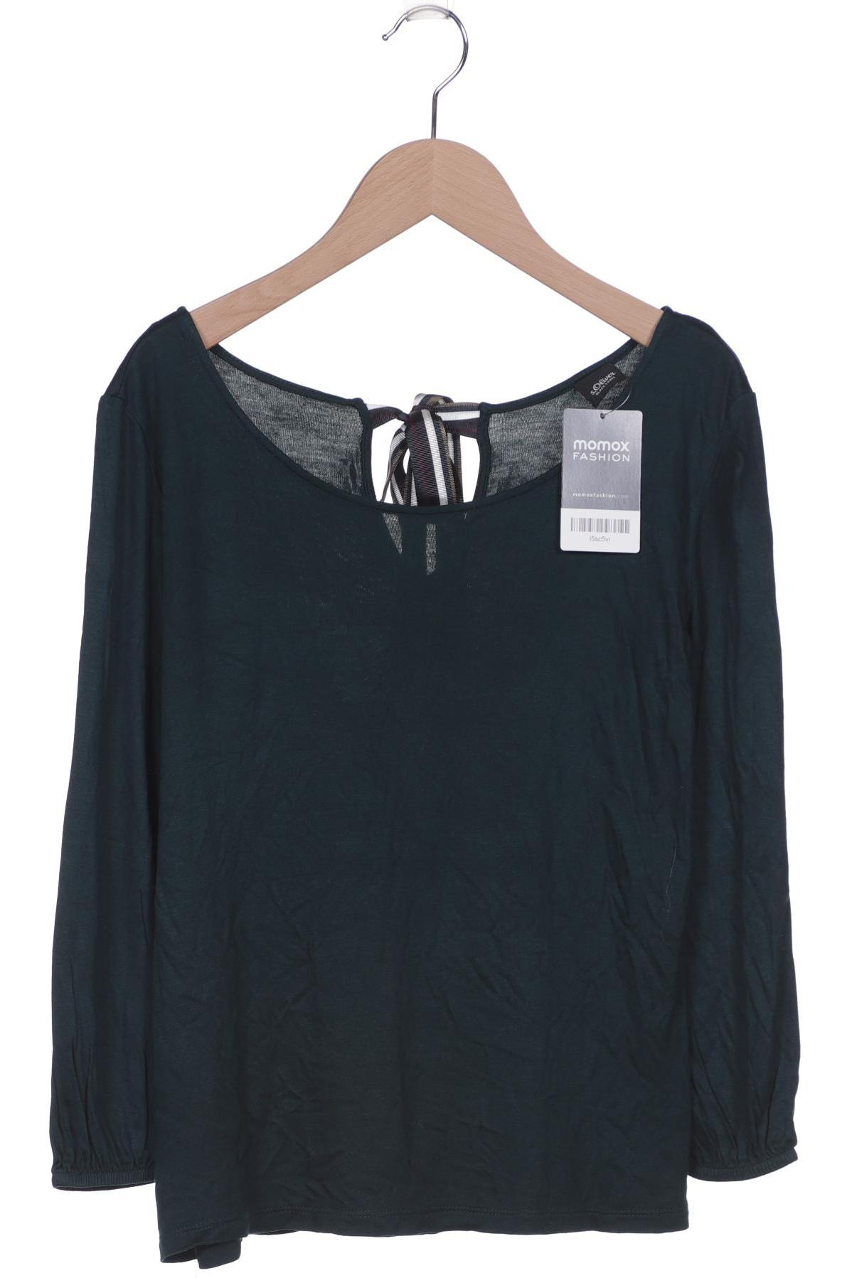 

s.Oliver Selection Damen Langarmshirt, grün