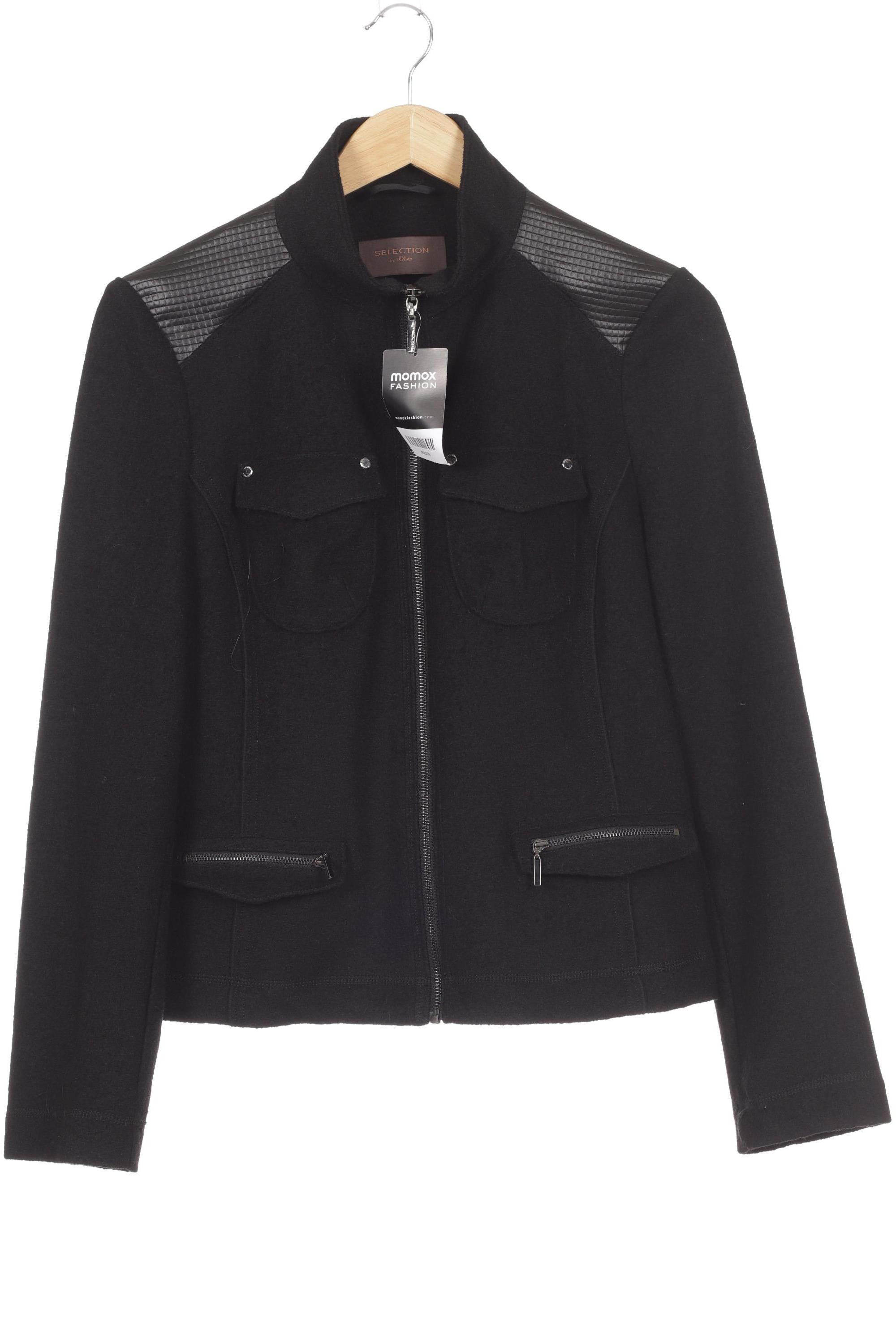 

s.Oliver Selection Damen Jacke, schwarz, Gr. 42