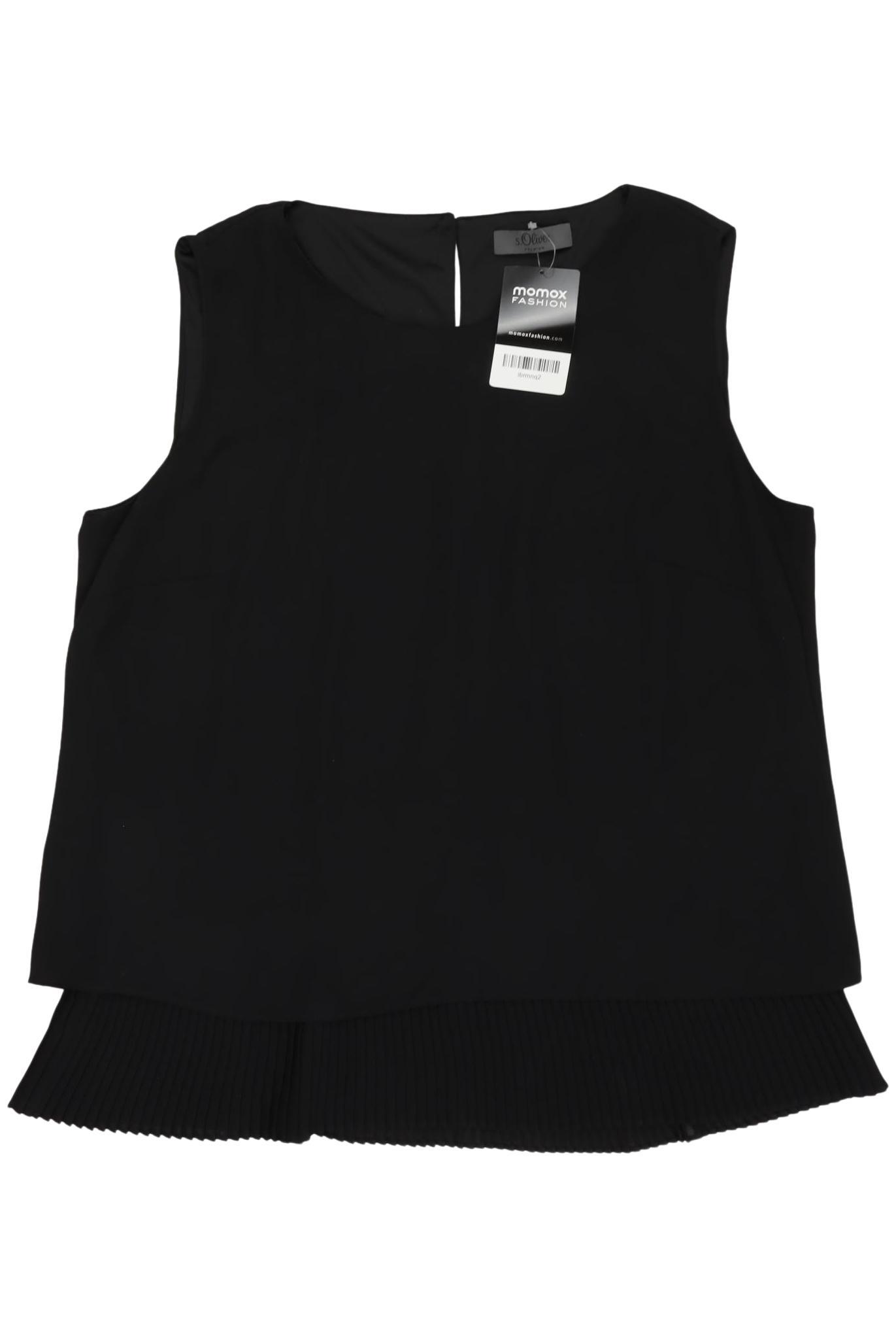 

s.Oliver Selection Damen Top, schwarz, Gr. 38