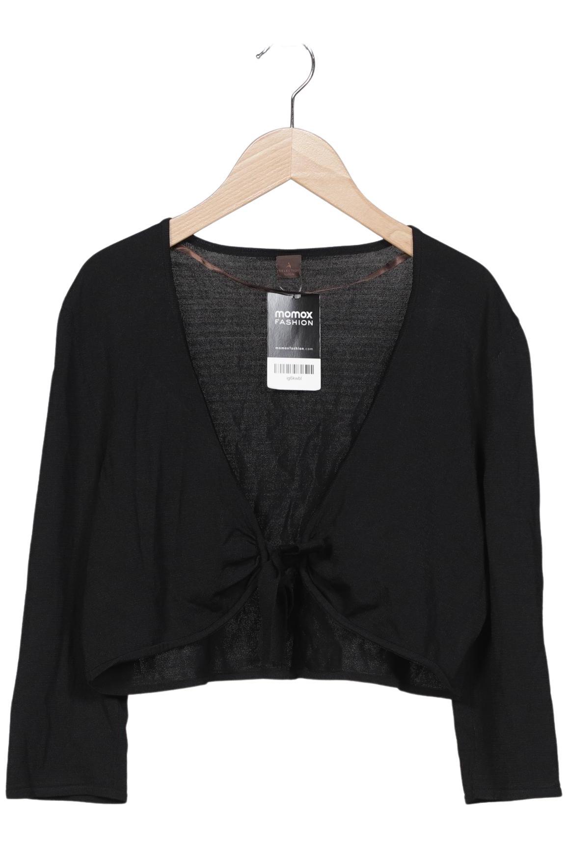 

s.Oliver Selection Damen Strickjacke, schwarz, Gr. 44