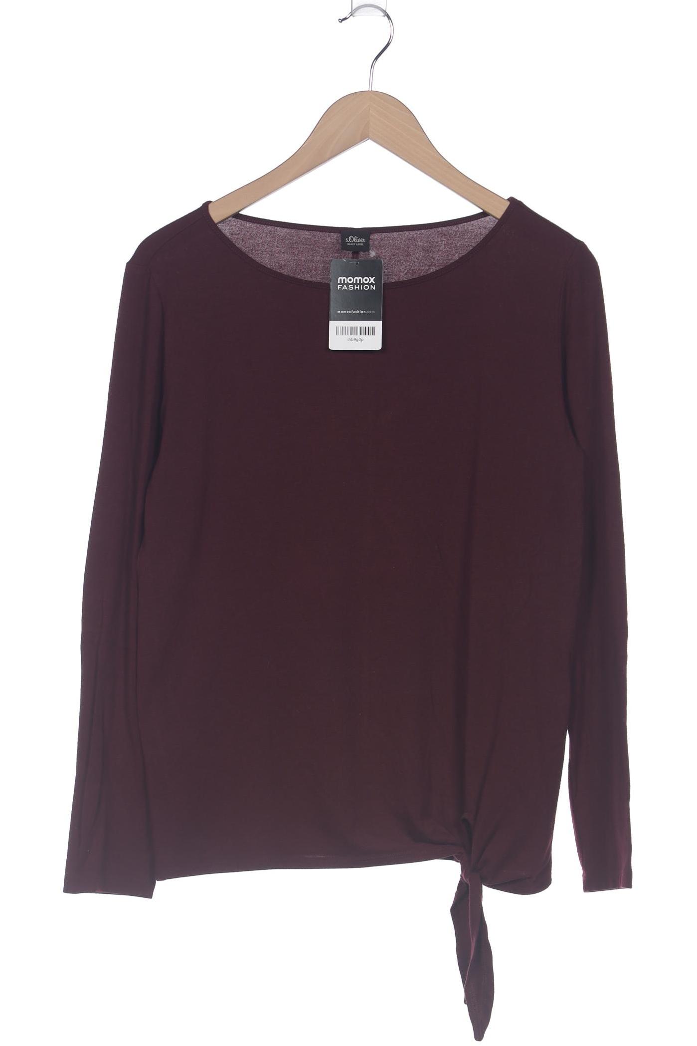 

s.Oliver Selection Damen Langarmshirt, bordeaux, Gr. 40
