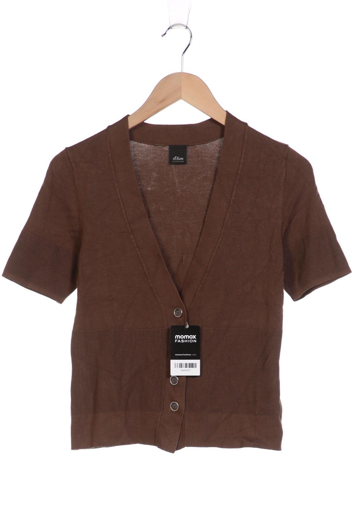 

s.Oliver Selection Damen Strickjacke, braun, Gr. 34