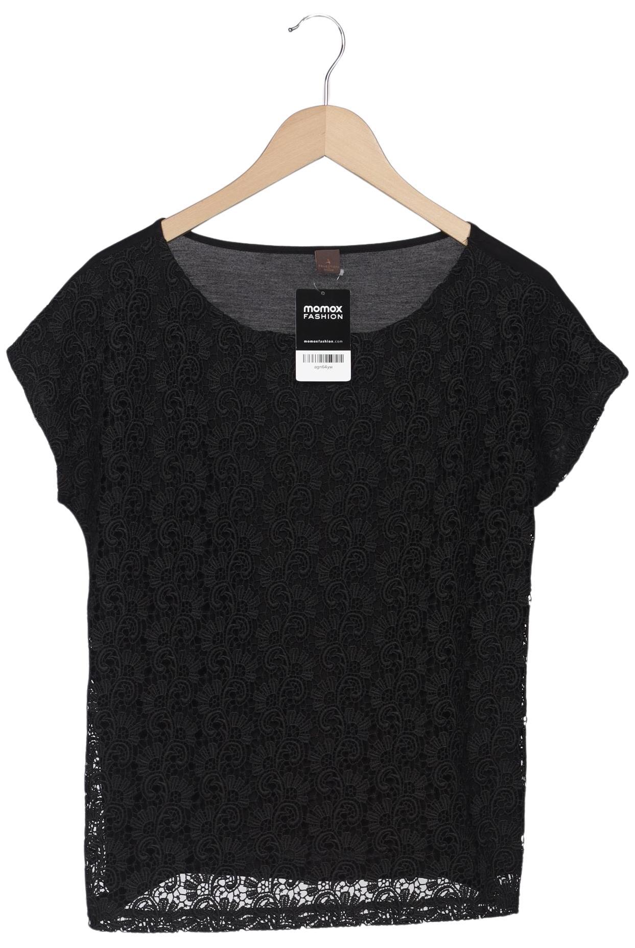 

s.Oliver Selection Damen T-Shirt, schwarz, Gr. 38