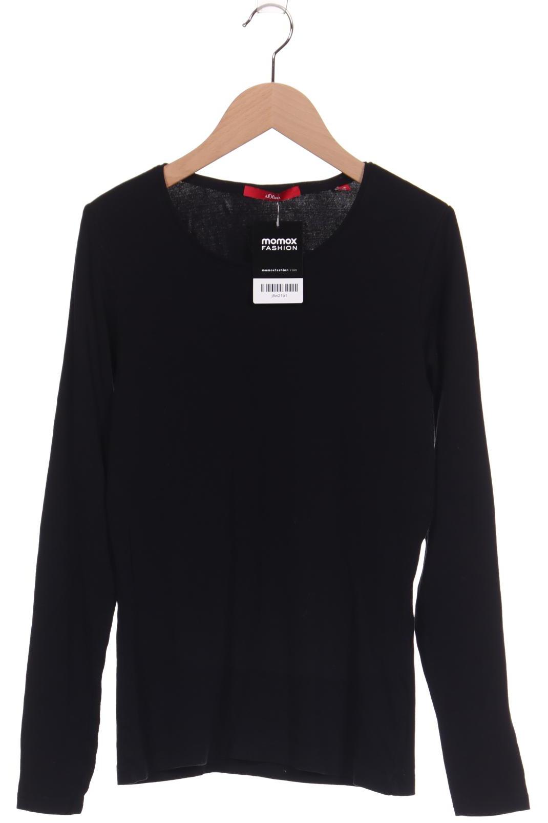 

s.Oliver Selection Damen Langarmshirt, schwarz