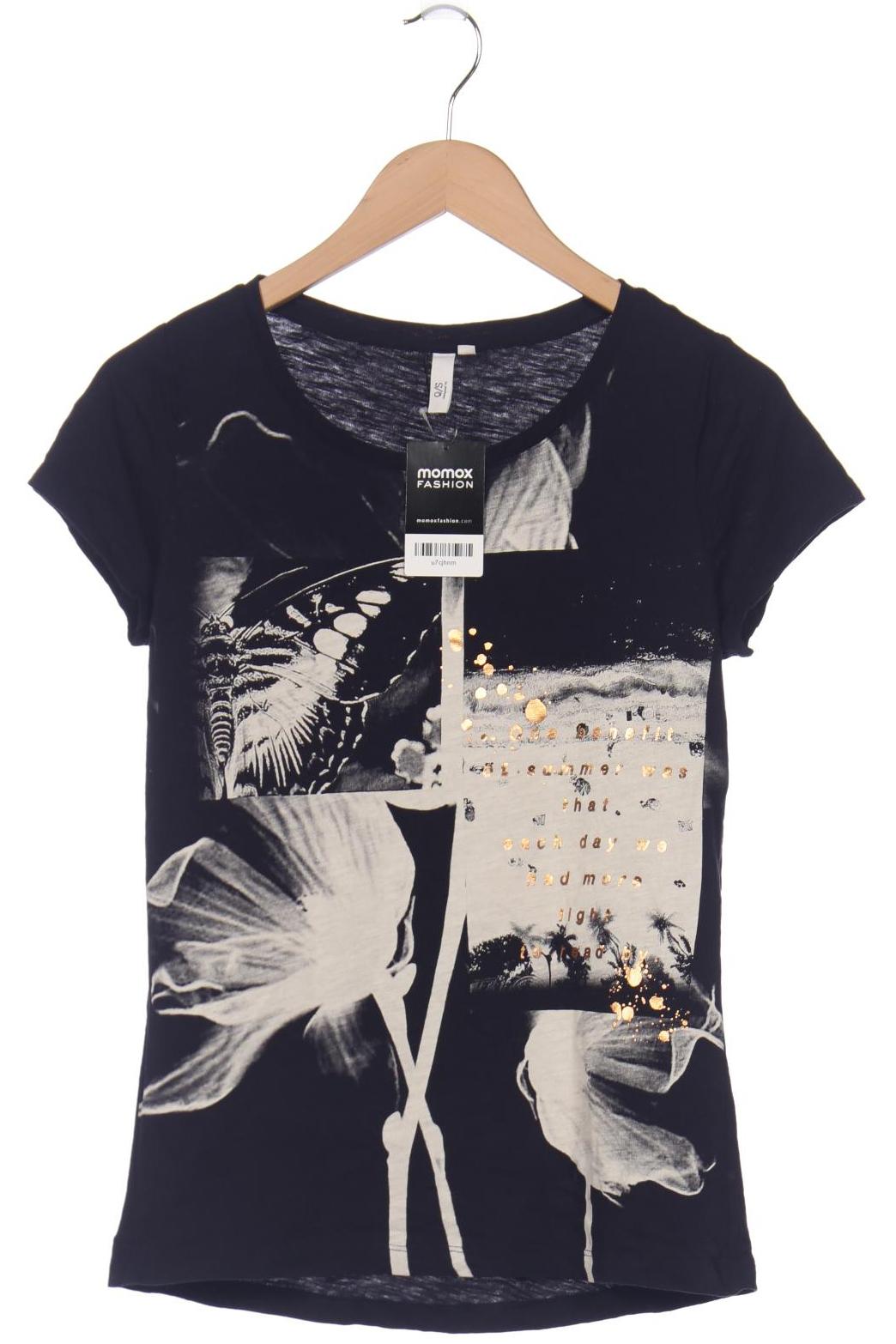 

s.Oliver Selection Damen T-Shirt, marineblau, Gr. 36