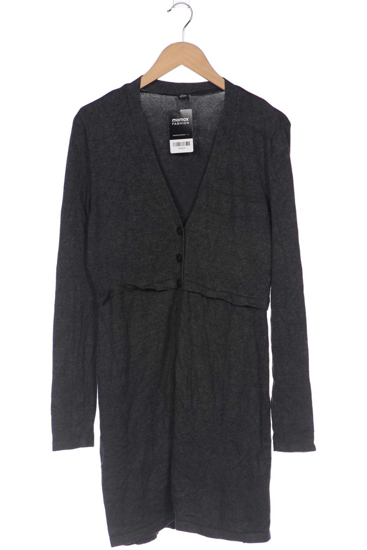 

s.Oliver Selection Damen Strickjacke, grau, Gr. 40