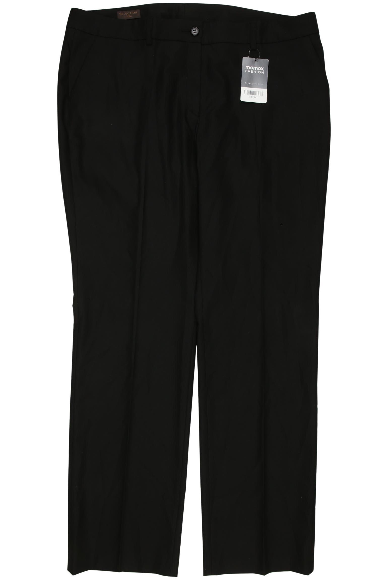 

s.Oliver Selection Damen Stoffhose, schwarz, Gr. 44