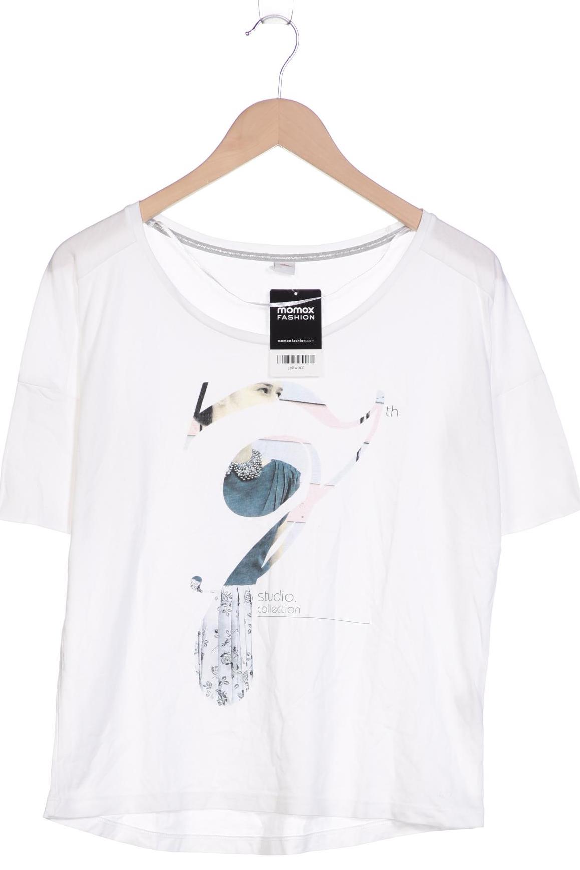 

s.Oliver Selection Damen T-Shirt, weiß