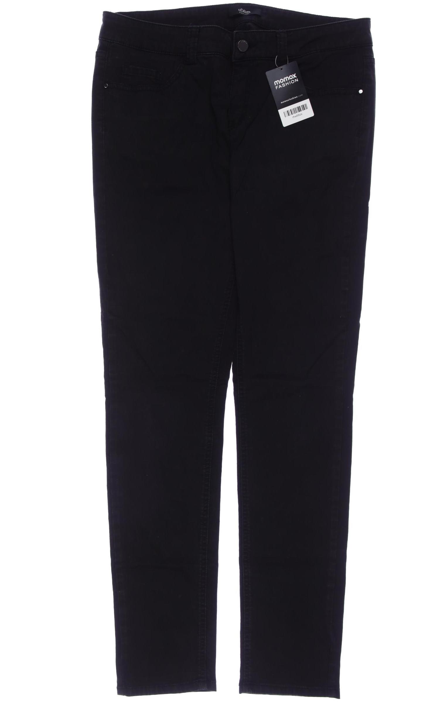 

s.Oliver Selection Damen Stoffhose, schwarz, Gr. 40