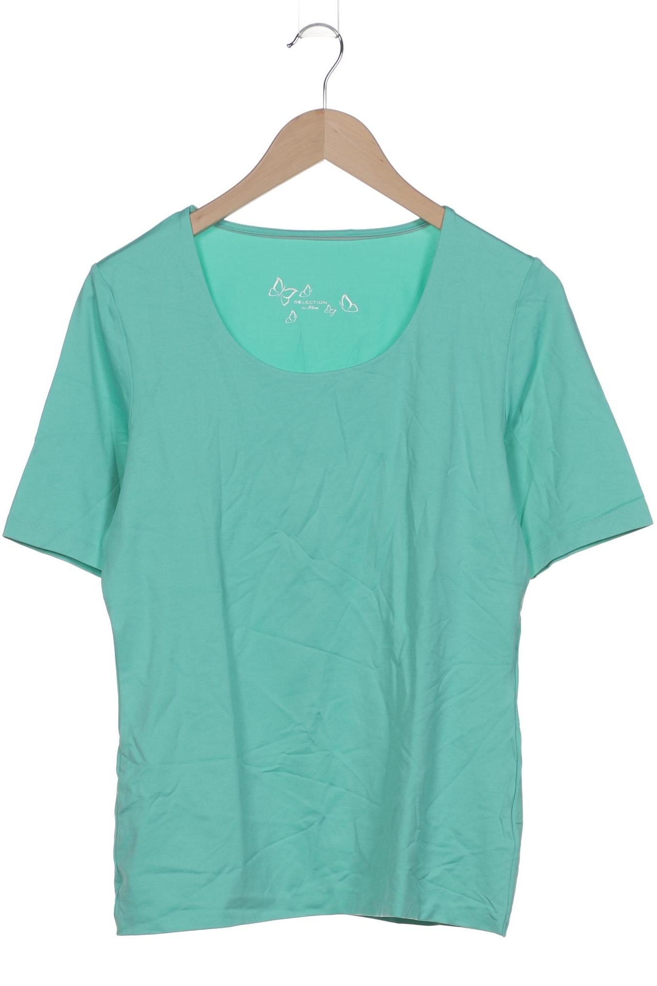 

s.Oliver Selection Damen T-Shirt, türkis, Gr. 42