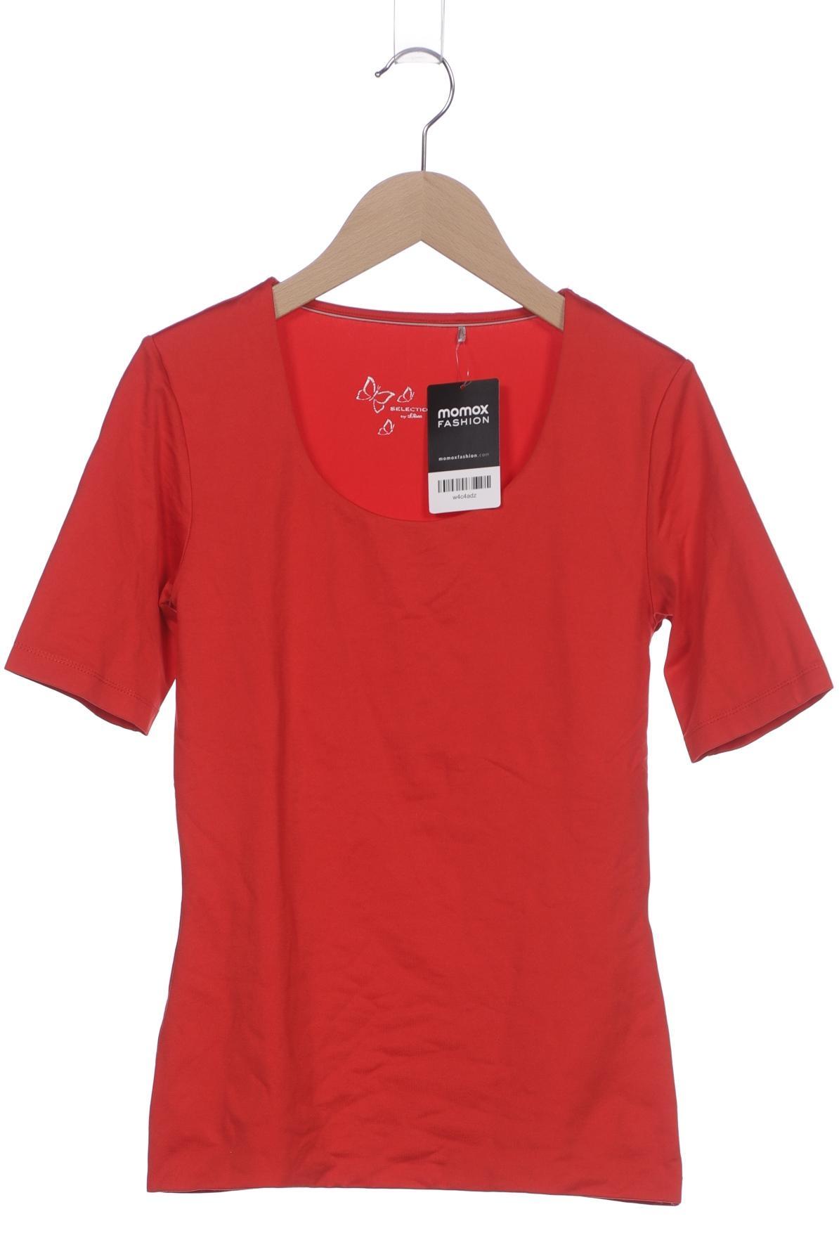 

s.Oliver Selection Damen T-Shirt, rot, Gr. 34